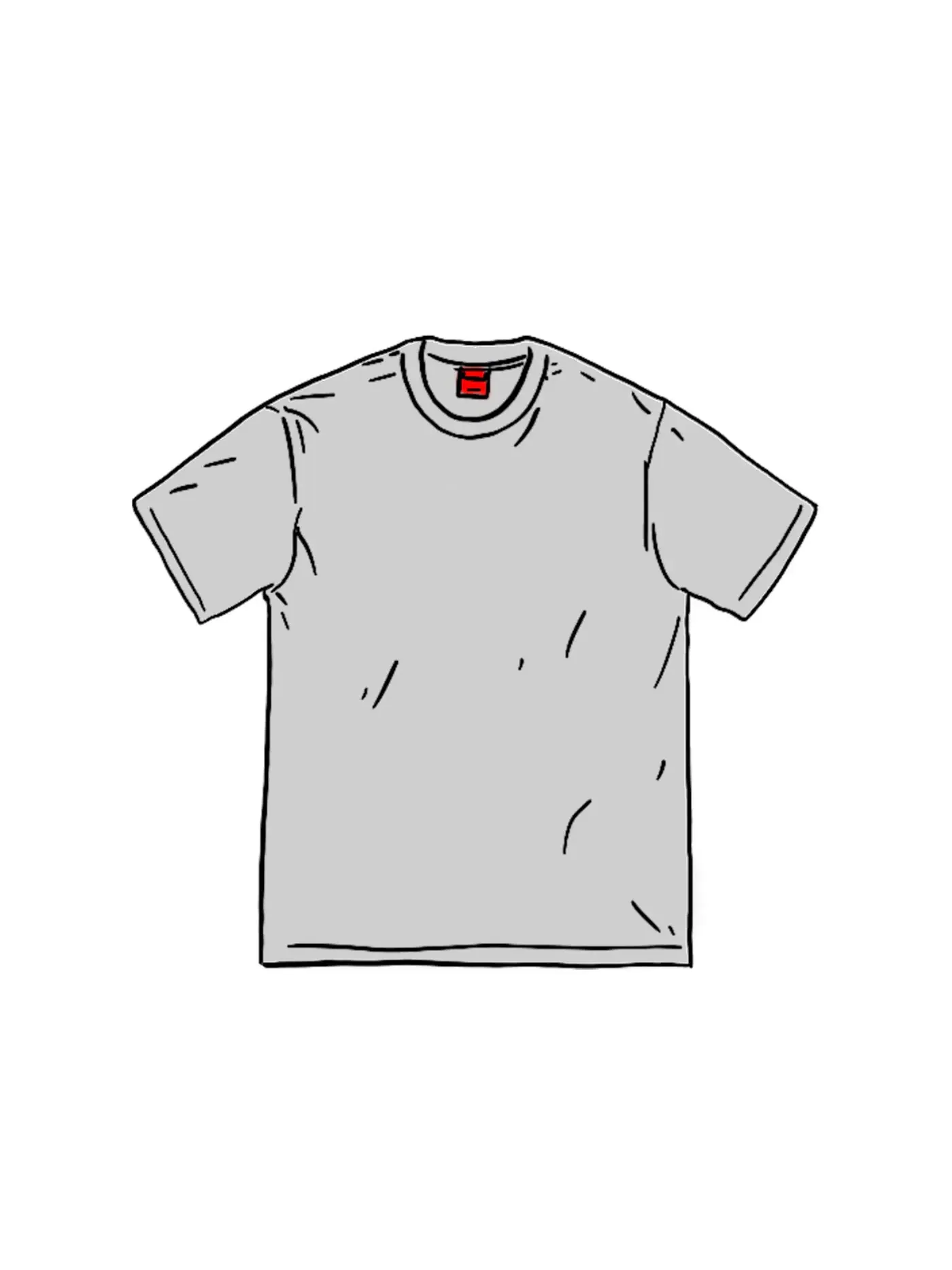Мужская футболка с коротким рукавом Supreme Tee (SS20) — изображение 1 из 1, серый