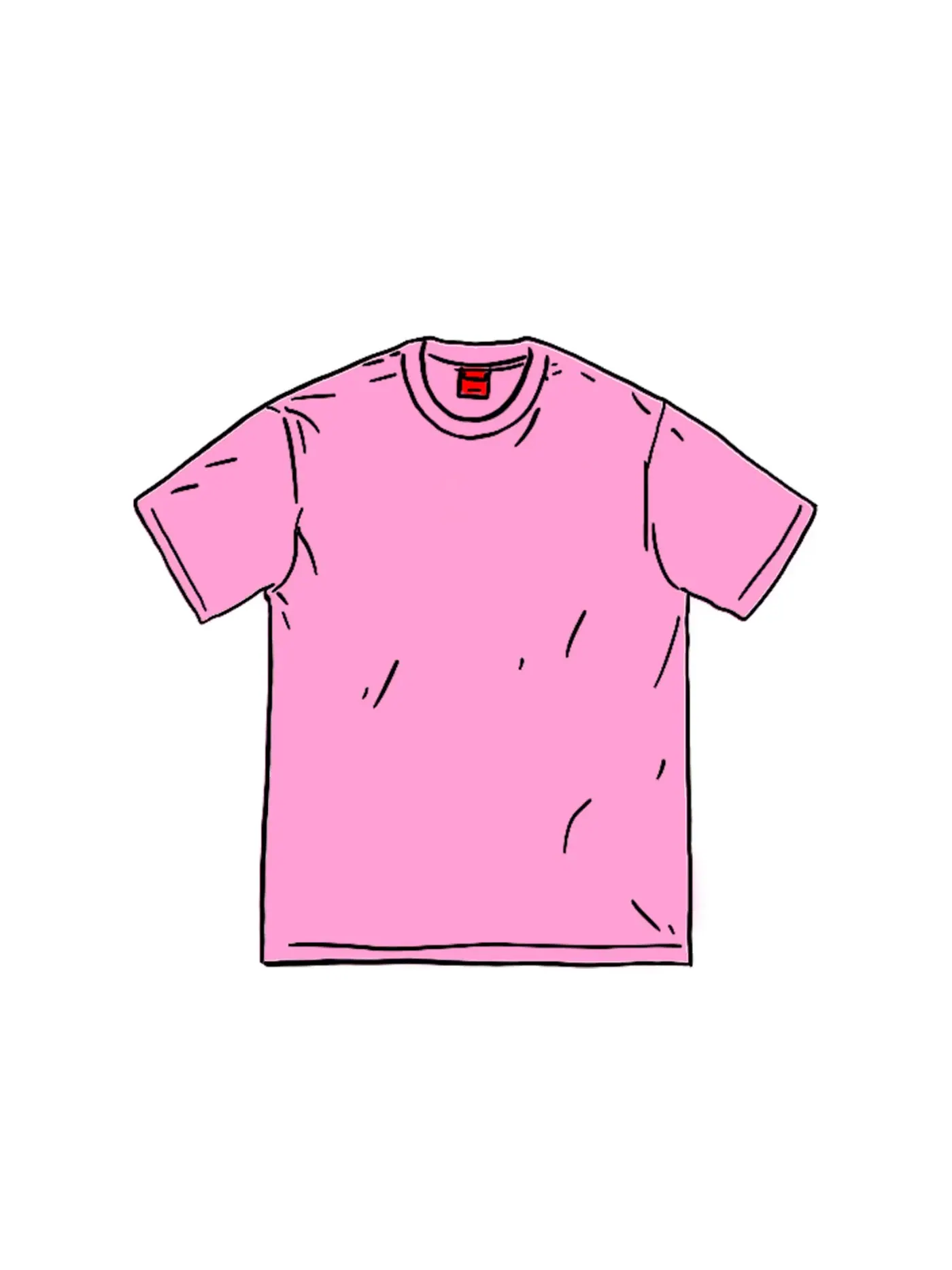 Мужская футболка с принтом Supreme Tee (SS20) — изображение 1 из 1, розовый