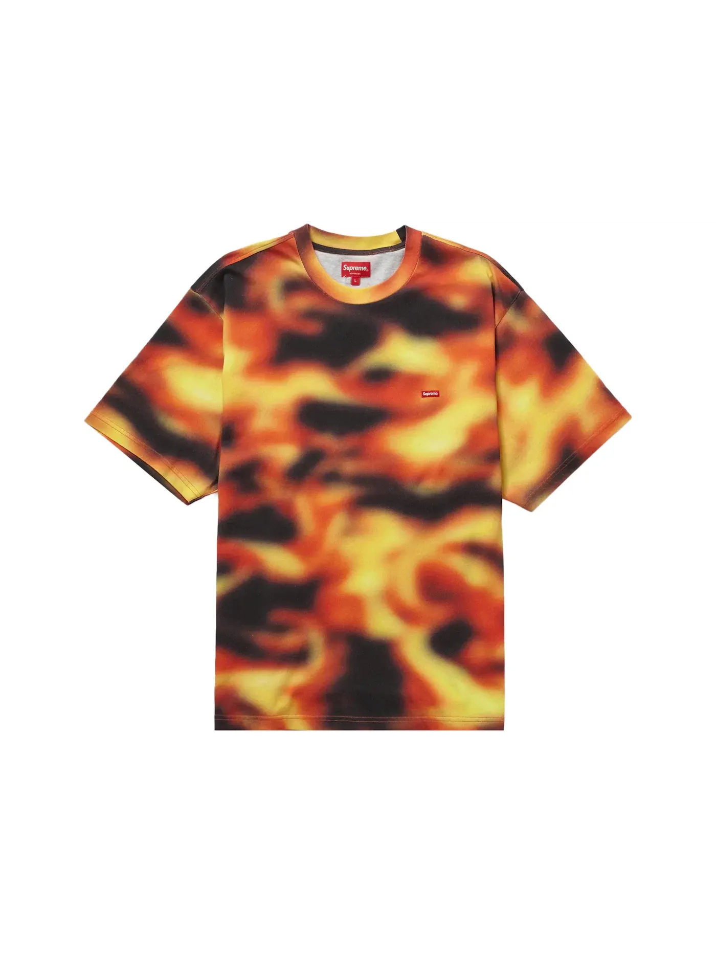 Мужская футболка с принтом Tee (SS23) Supreme, Flames — изображение 1 из 1