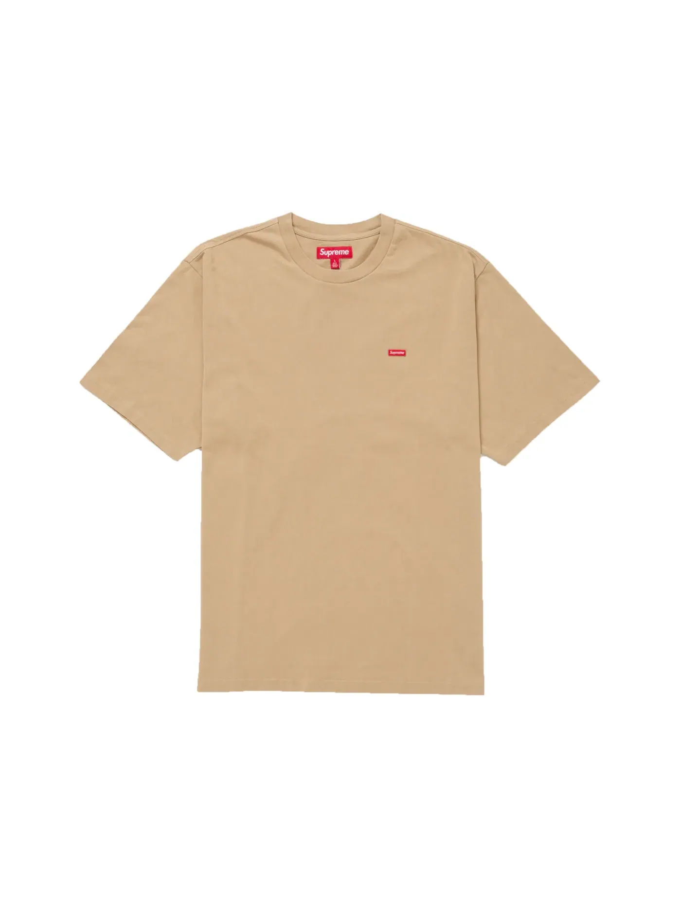 Мужская футболка с принтом Supreme Tee (SS25) — изображение 1 из 1, бежевый