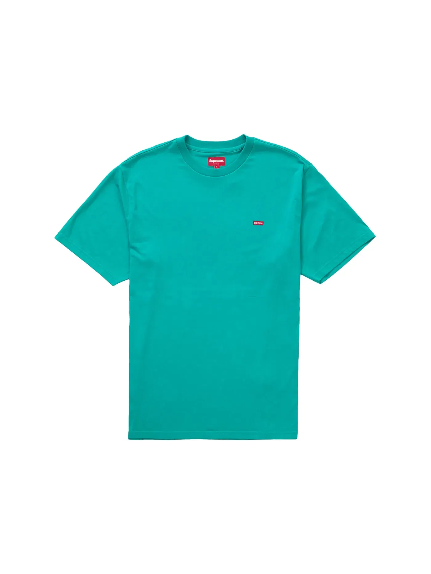 Мужская футболка с принтом Supreme Tee (FW22) — изображение 1 из 1, бирюзовый