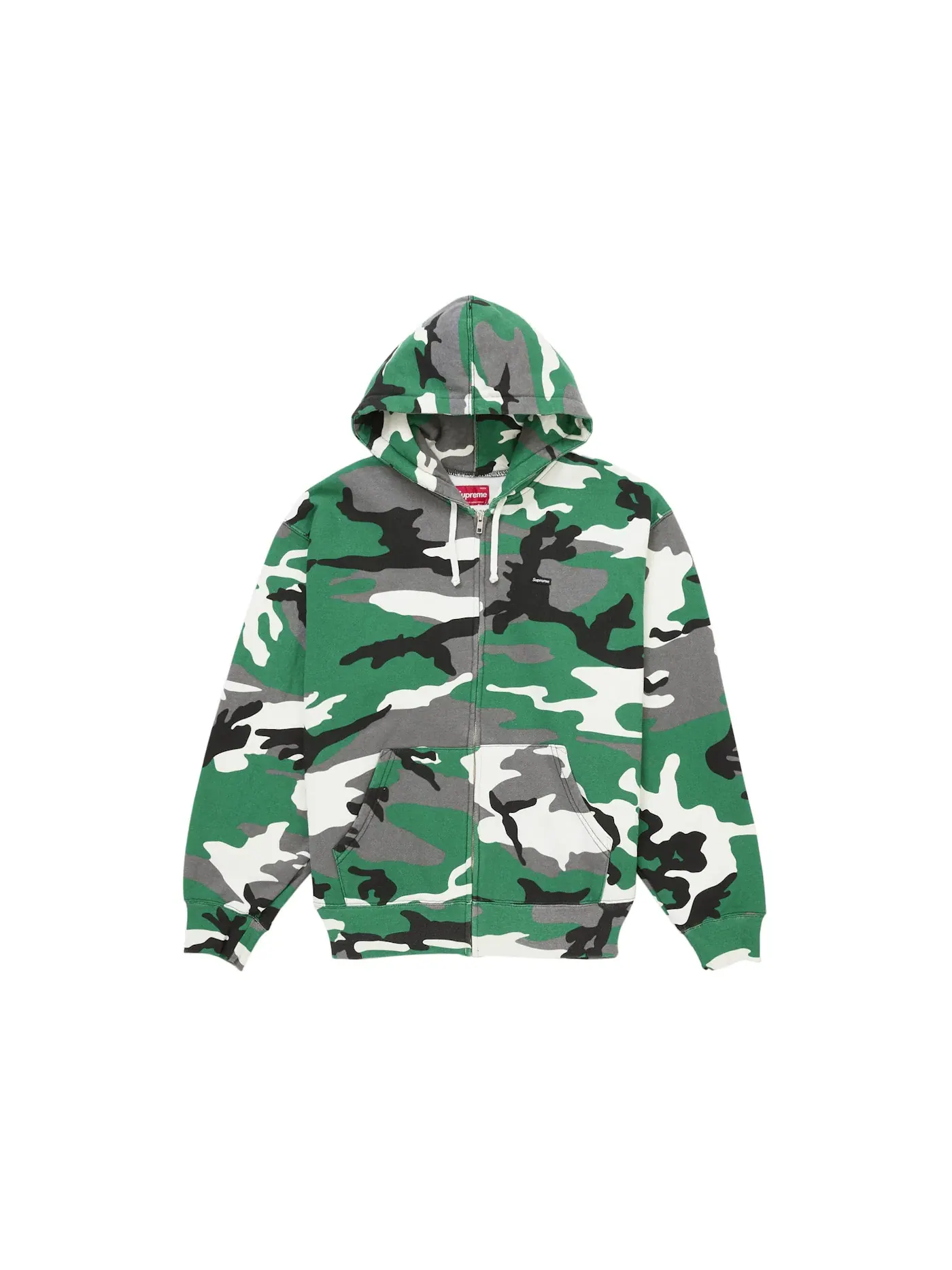 Мужская худи на молнии Green Camo Supreme — изображение 1 из 1