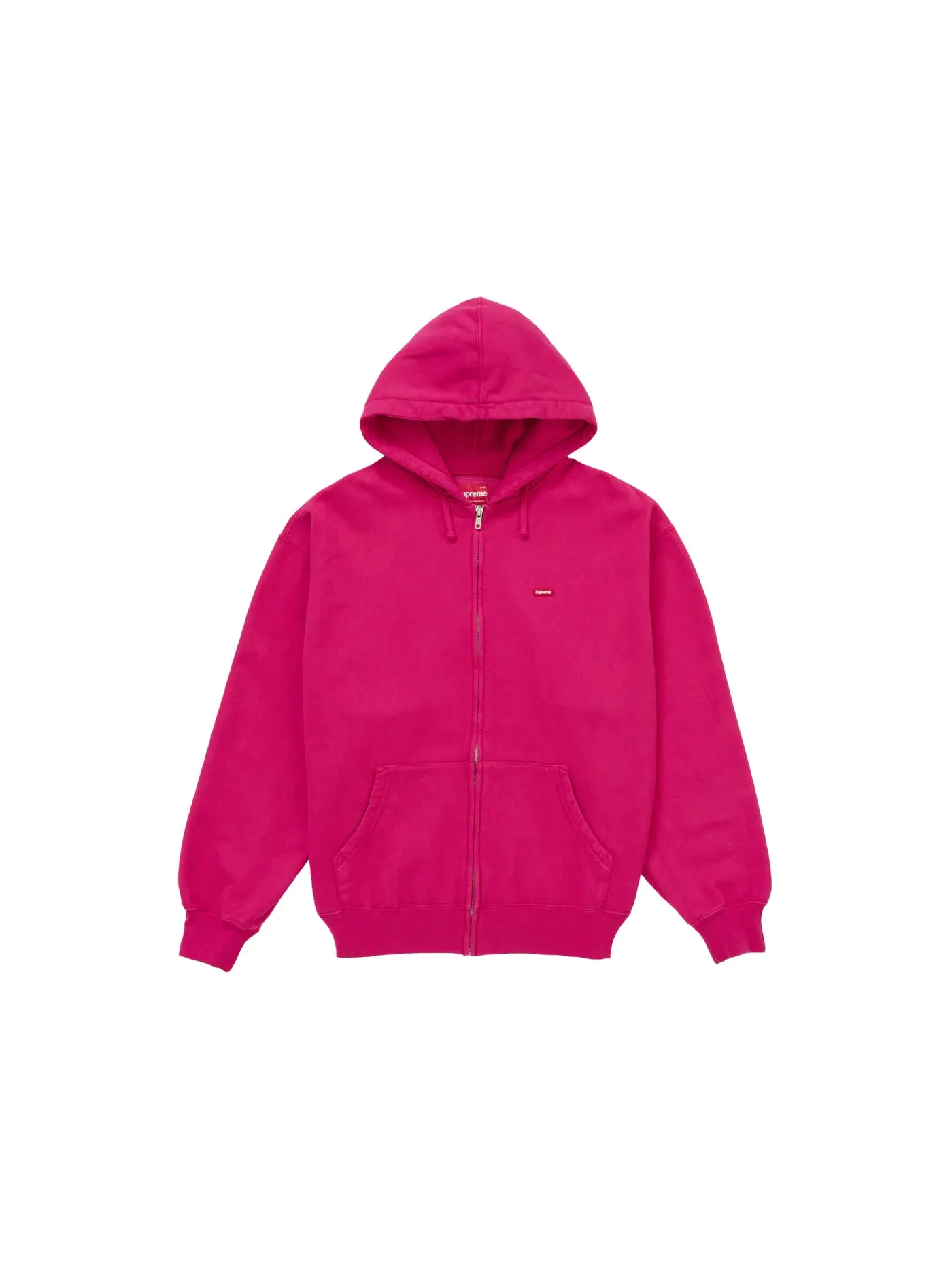 Мужская худи на молнии с принтом Supreme Sweatshirt (FW25) — изображение 1 из 1, розовый