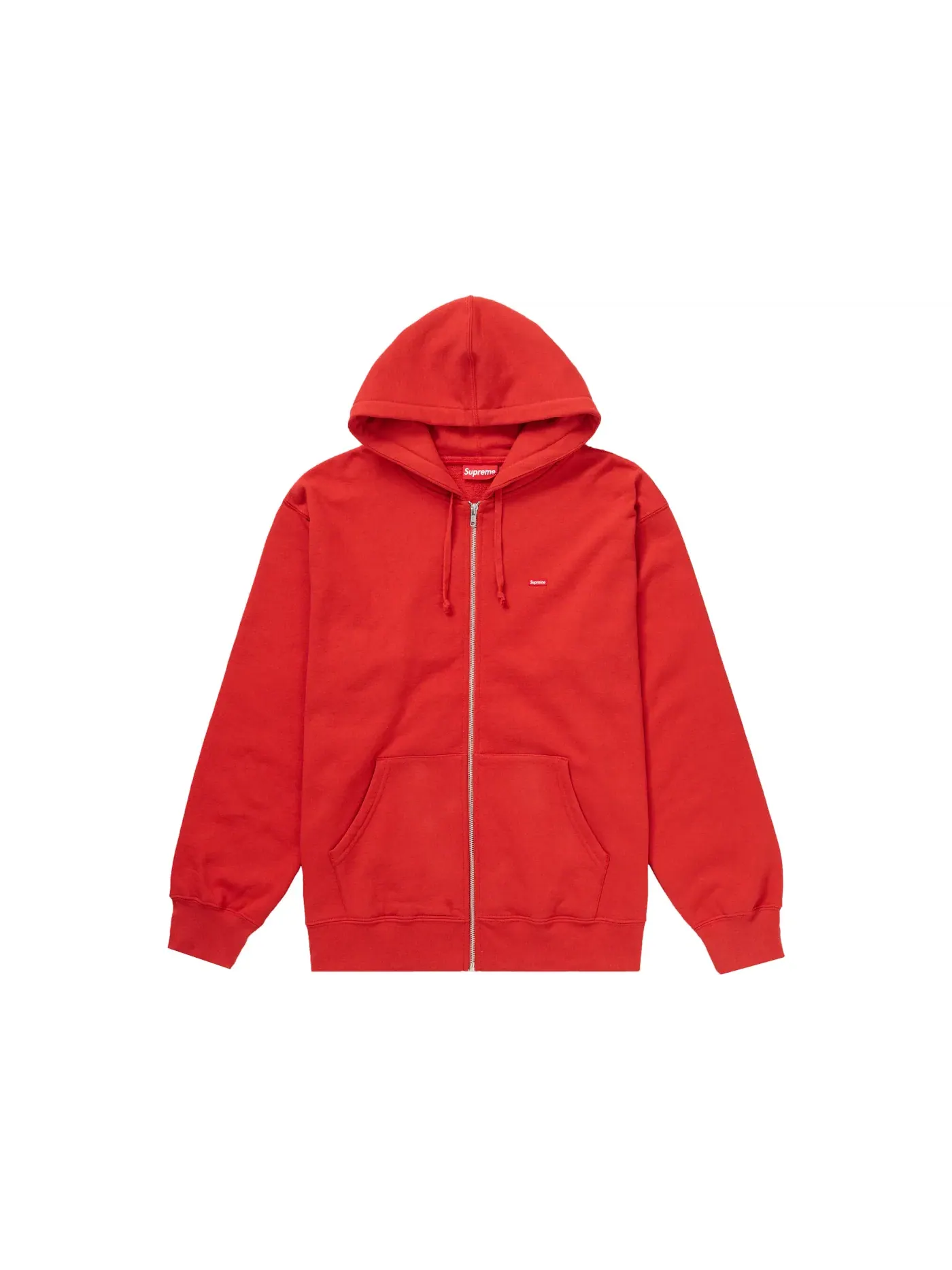 Мужской худи на молнии с принтом Supreme Sweatshirt — изображение 1 из 1, красный