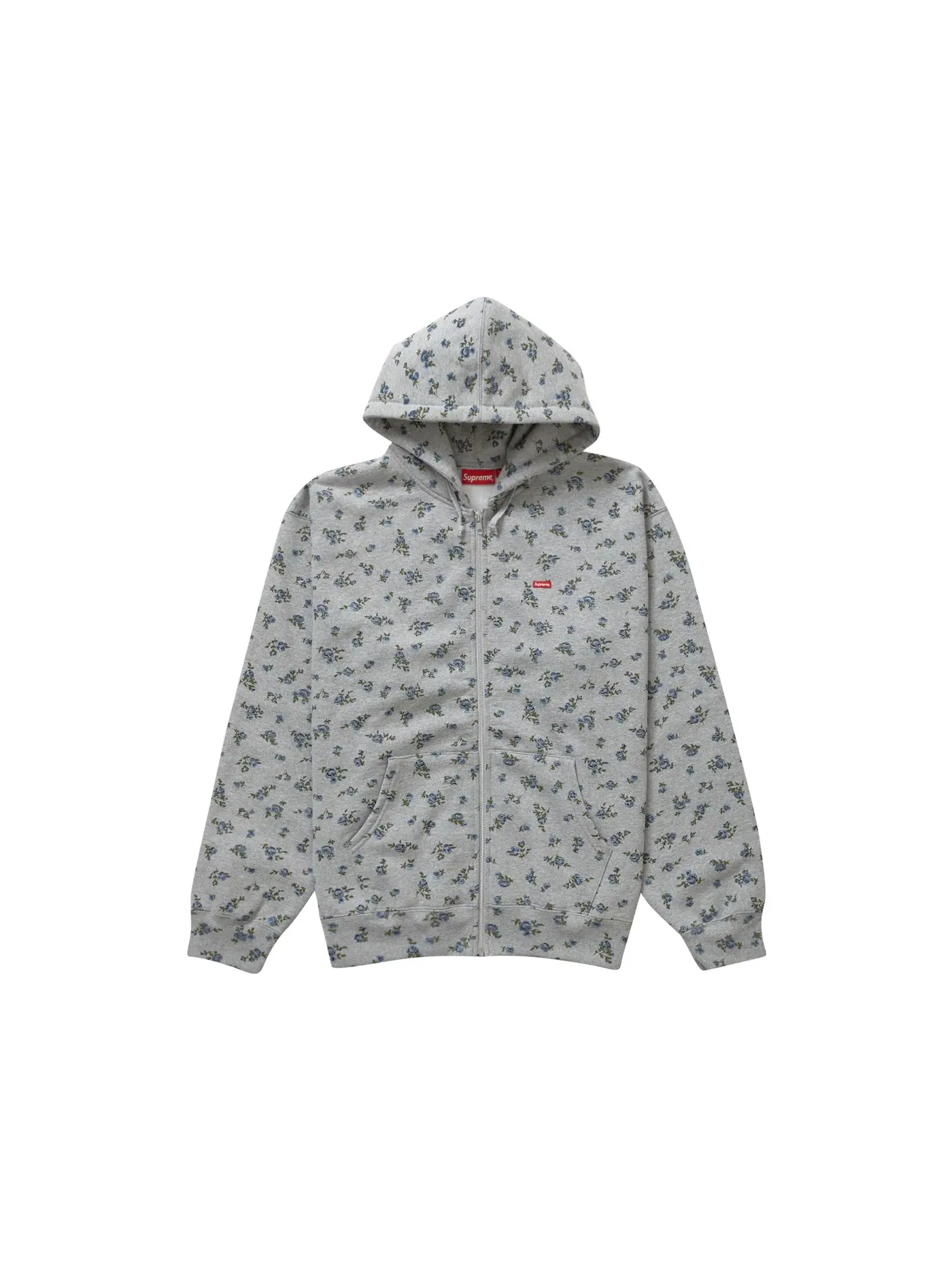 Мужская худи с цветочным принтом Supreme Sweatshirt (FW23), Flowers — изображение 1 из 1