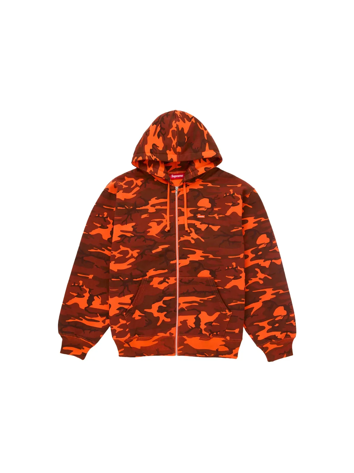 Мужская худи с принтом Supreme Sweatshirt (SS25) — изображение 1 из 1, яркий оранжевый