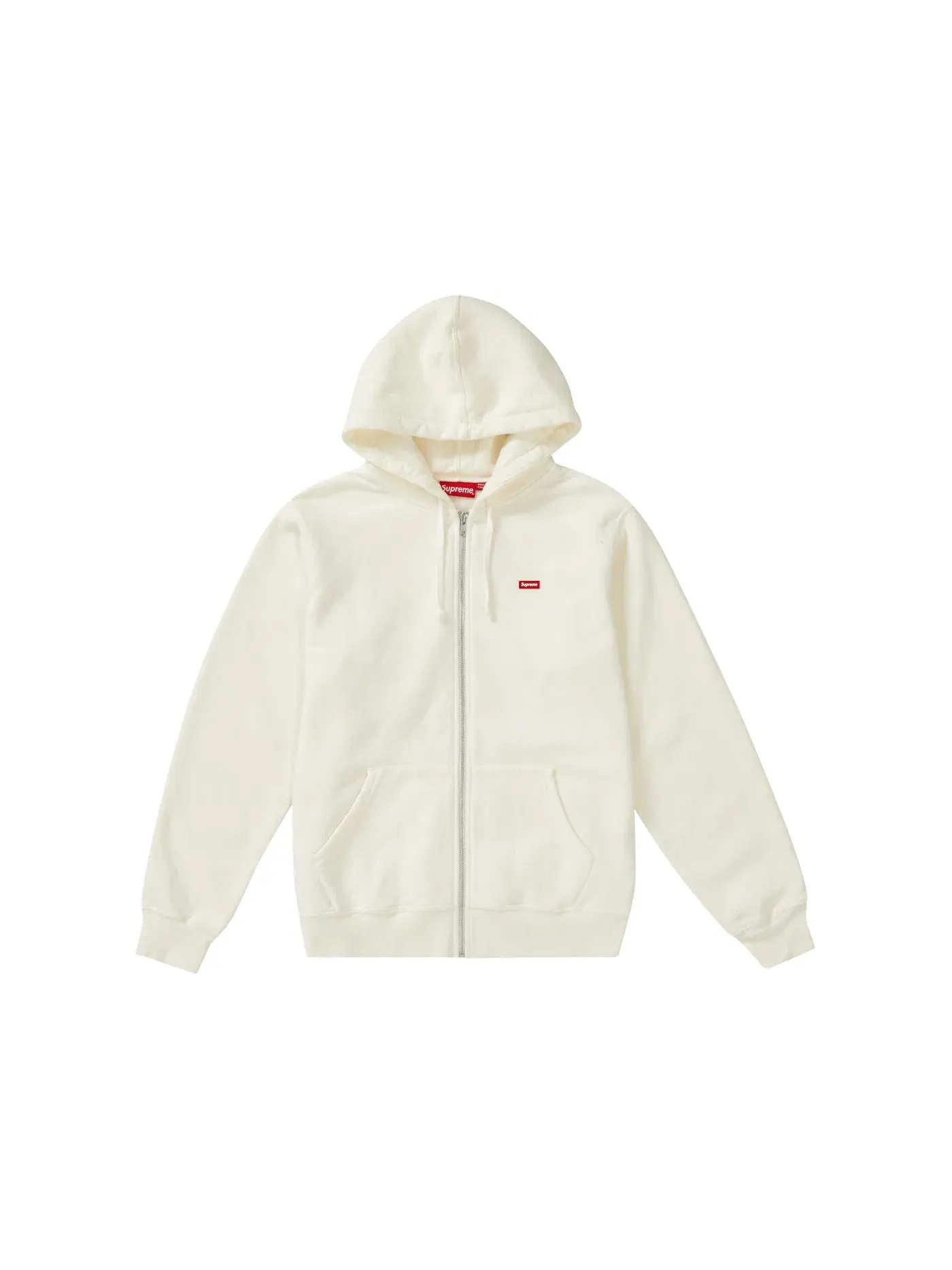 Мужская толстовка на молнии Supreme Zip Up Sweatshirt — изображение 1 из 1, белый