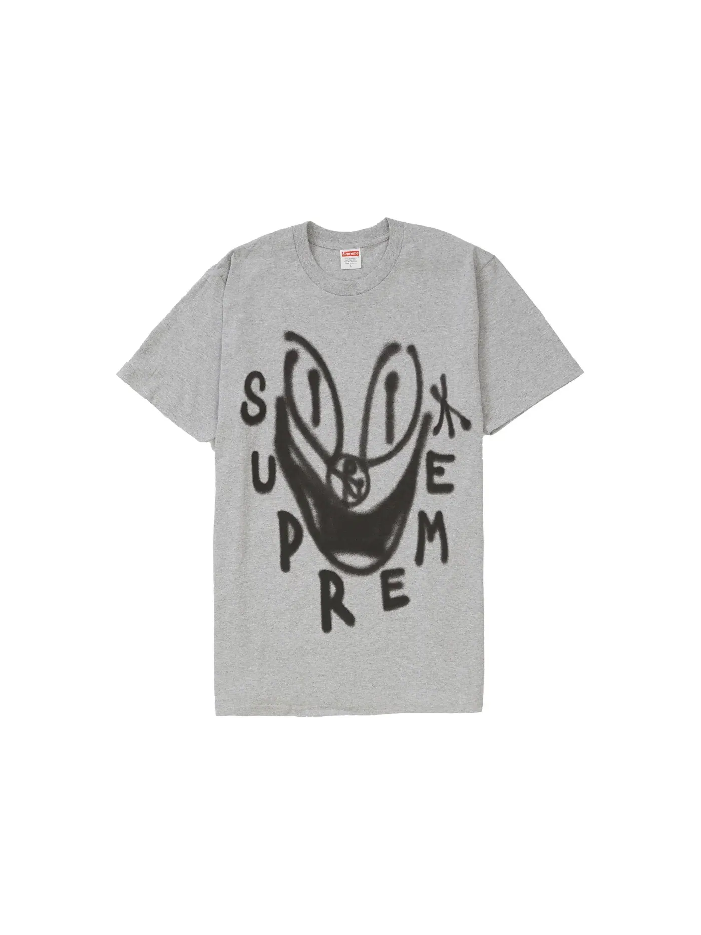 Мужская футболка с принтом Supreme Tee — изображение 1 из 1, серый