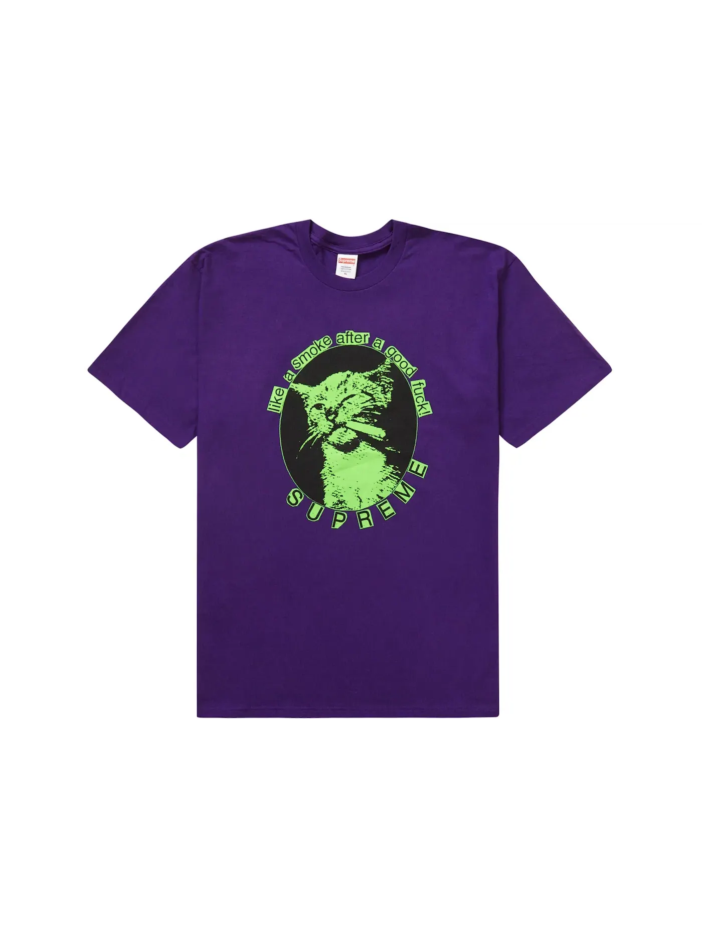 Мужская футболка с принтом Tee Supreme — изображение 1 из 1, фиолетовый