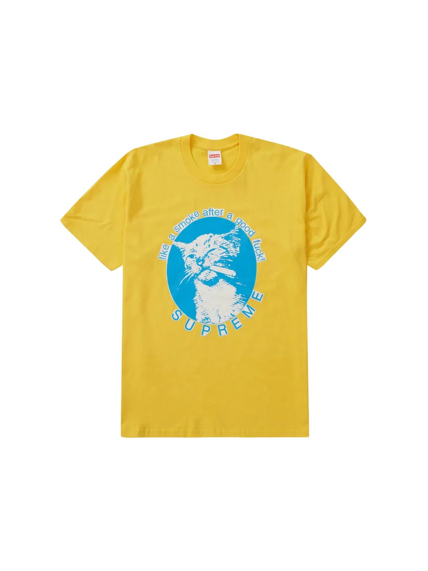 Мужская футболка с принтом Supreme Tee (SS23) — изображение 1 из 1, желтый
