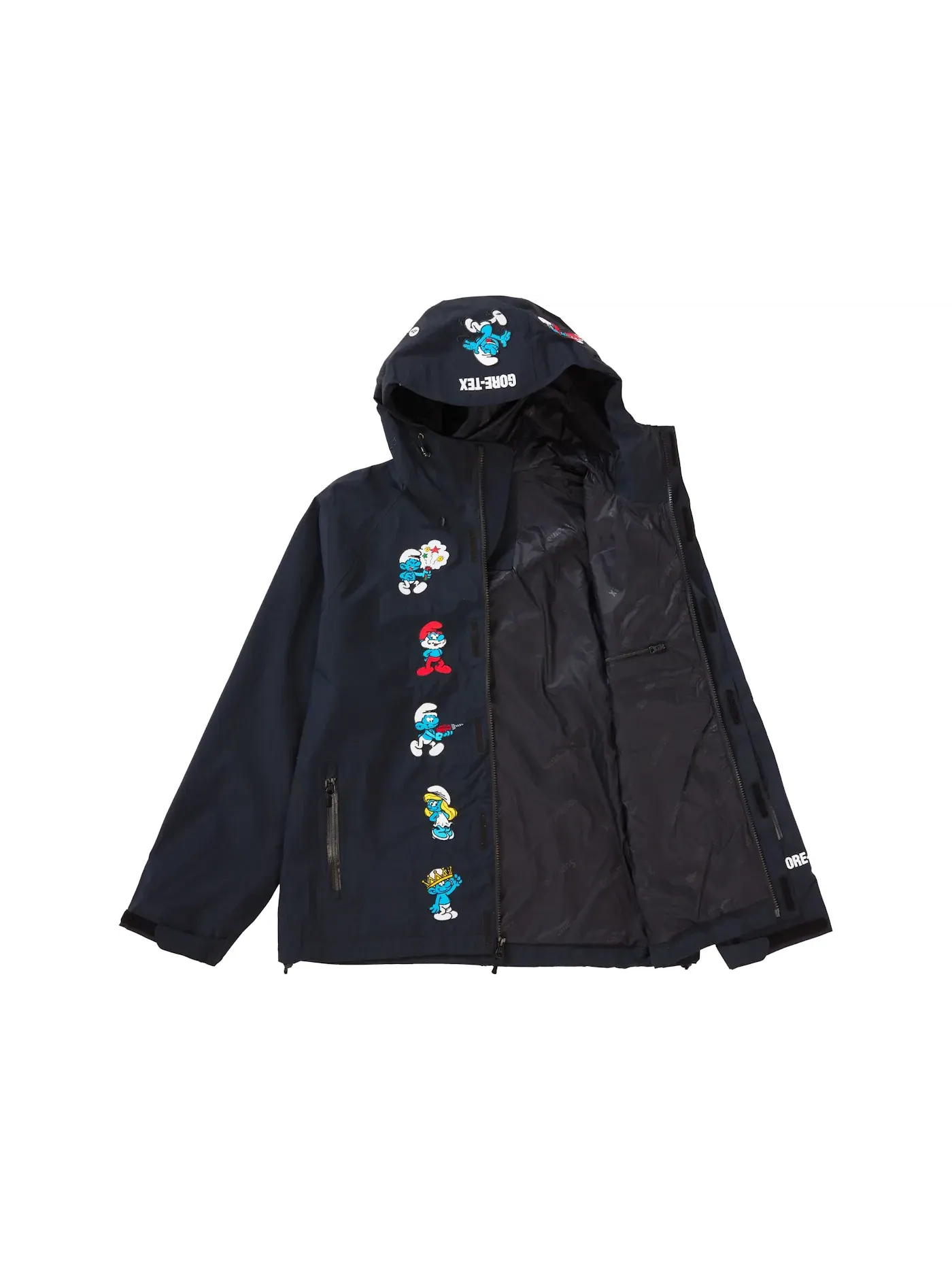 Мужская куртка с принтом Smurfs GORE-TEX Shell Jacket Supreme — изображение 2 из 3, черный