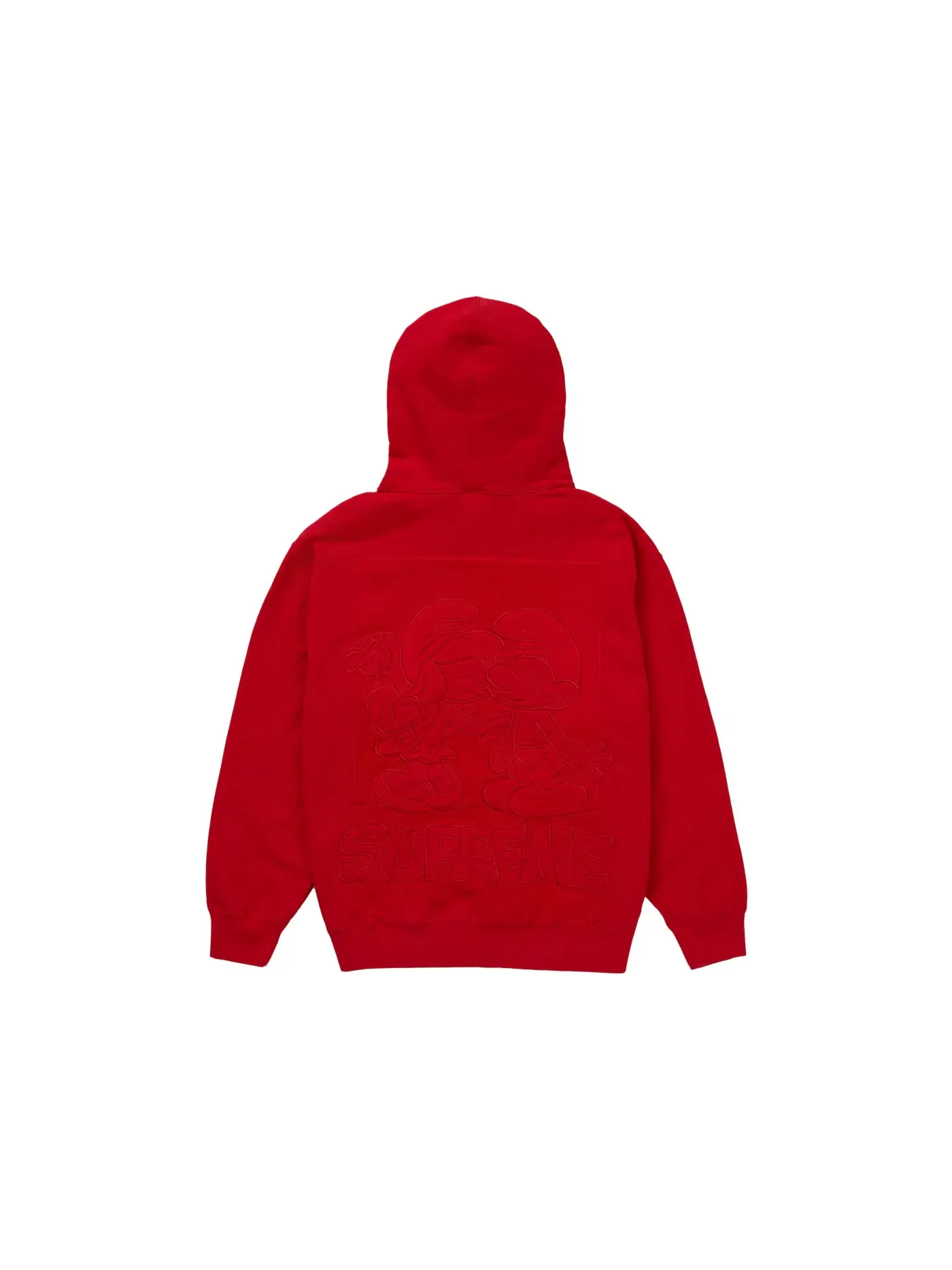 Мужская худи с капюшоном с принтом Hooded Sweatshirt Supreme — изображение 1 из 2, красный