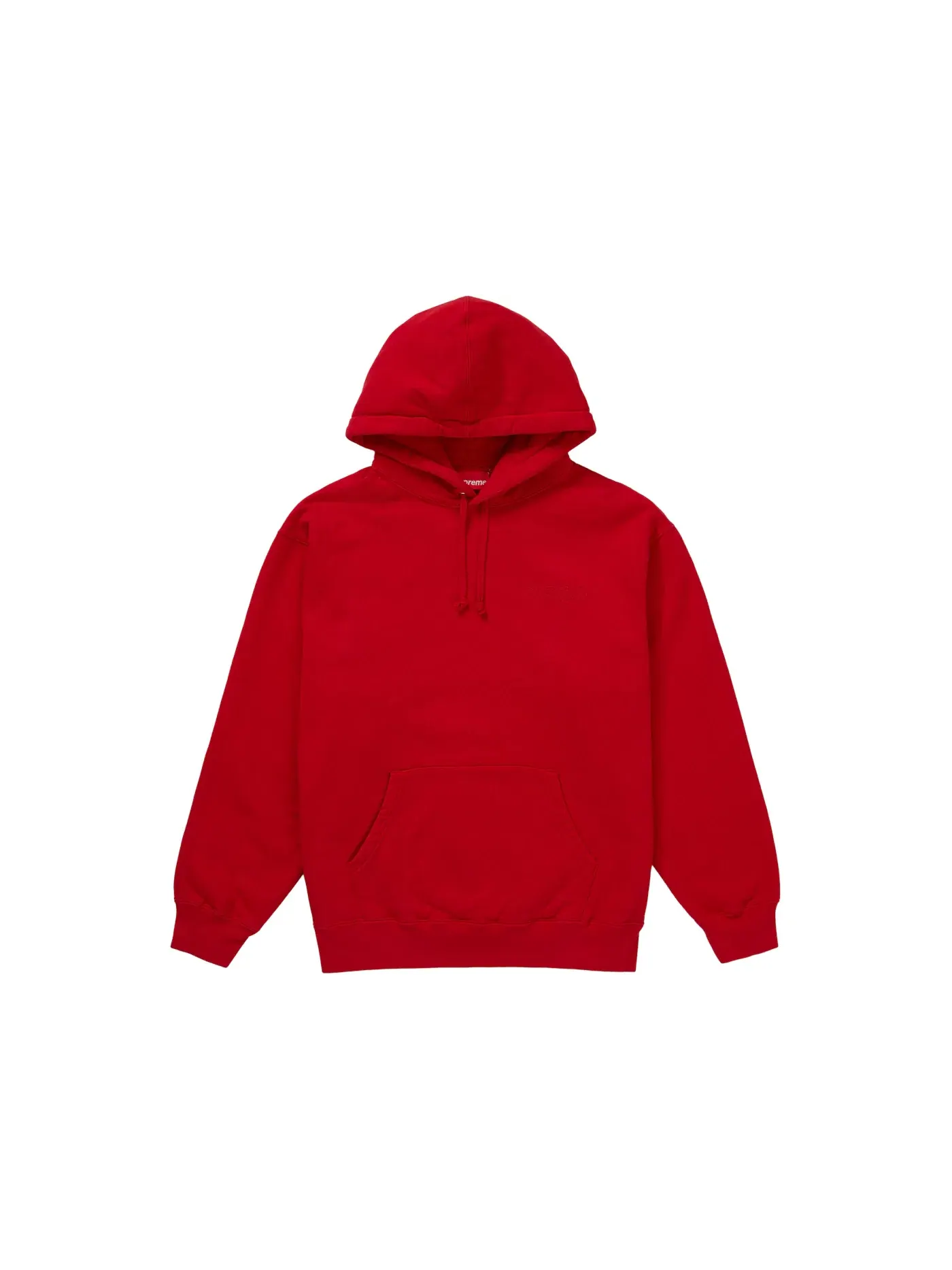 Мужская худи с капюшоном с принтом Hooded Sweatshirt Supreme — изображение 2 из 2, красный