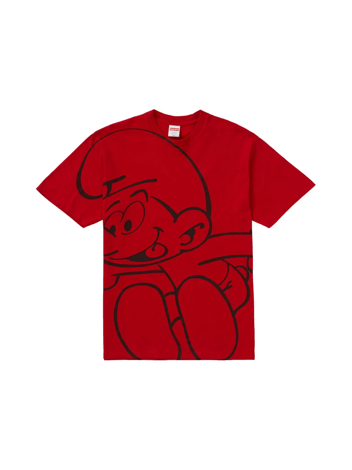 Мужская футболка с принтом Supreme Tee — изображение 1 из 2, красный