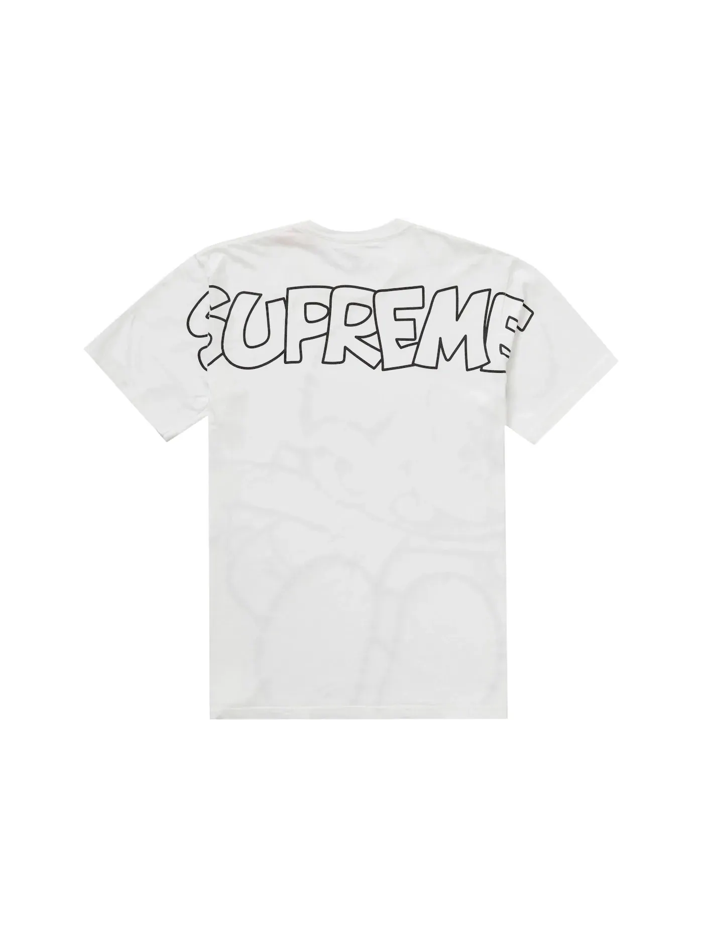 Мужская футболка с принтом Supreme Tee — изображение 2 из 2, белый