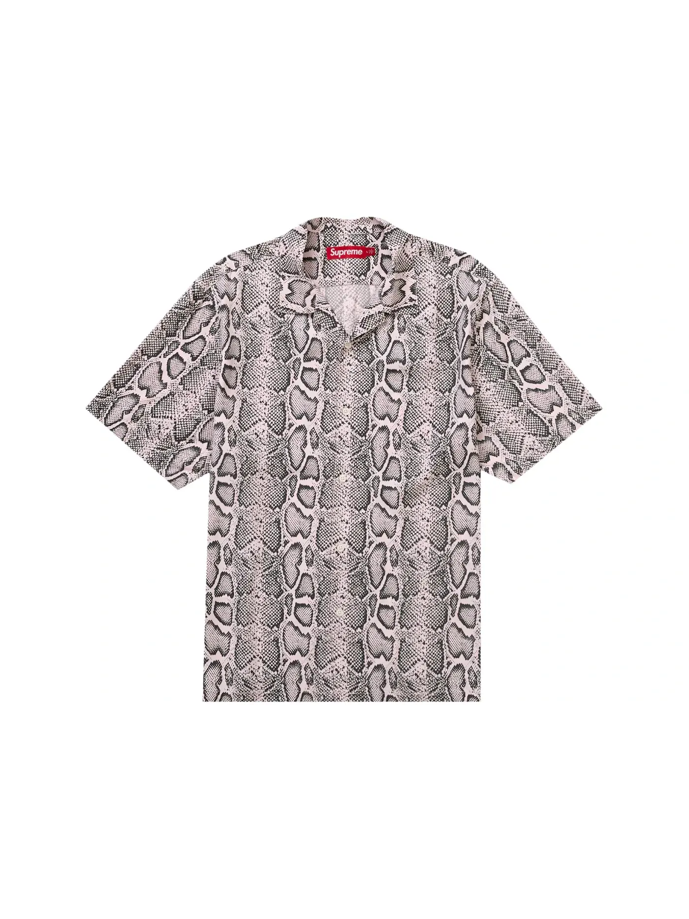 Мужская футболка с принтом Supreme Snake — изображение 1 из 1, розовый