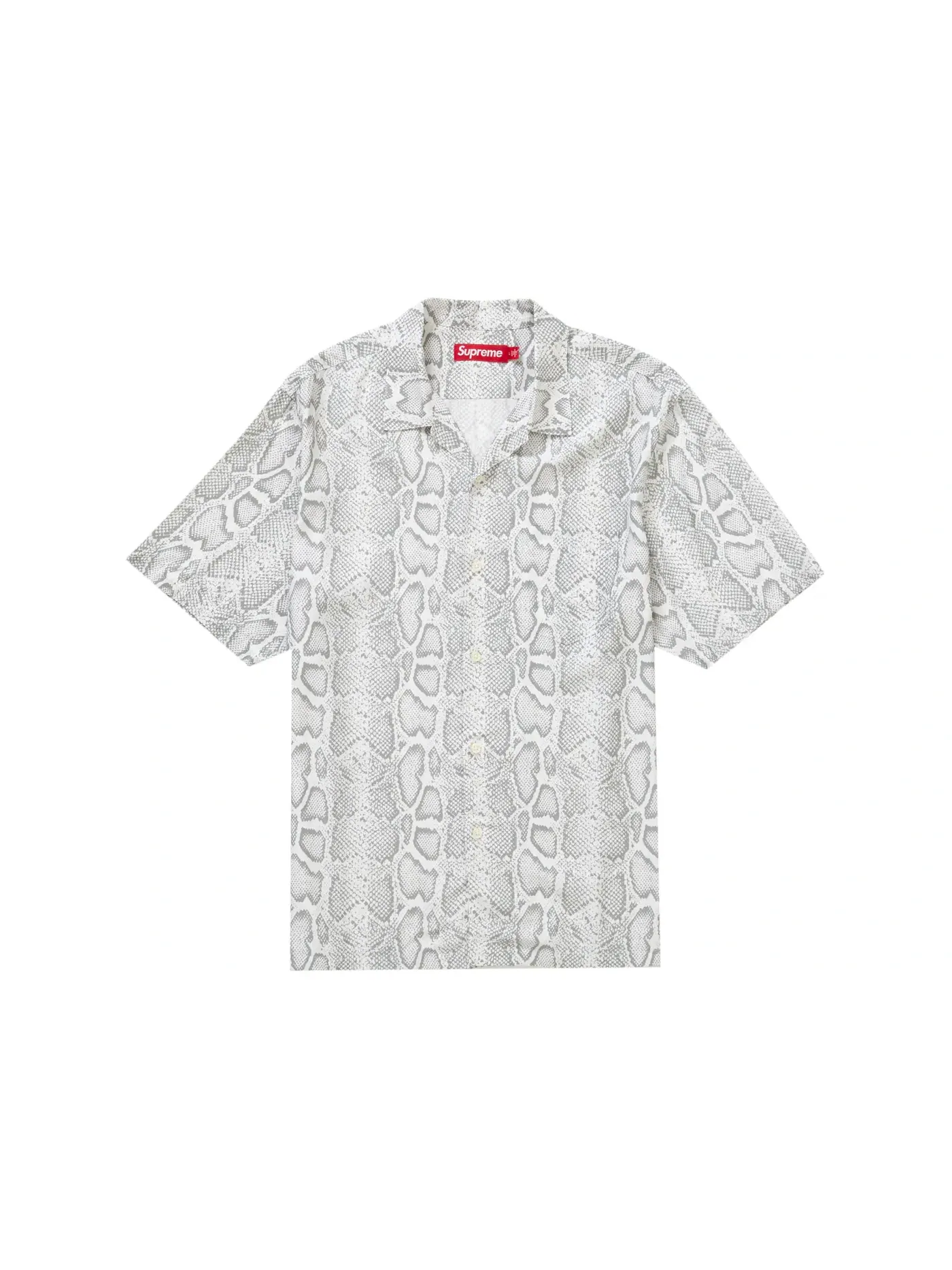 Мужская футболка с принтом Supreme Snake Supreme — изображение 1 из 1, белый