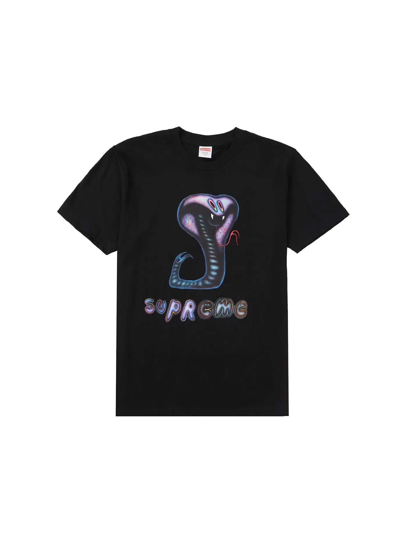 Мужская футболка с принтом Snake Tee Supreme — изображение 1 из 1, черный