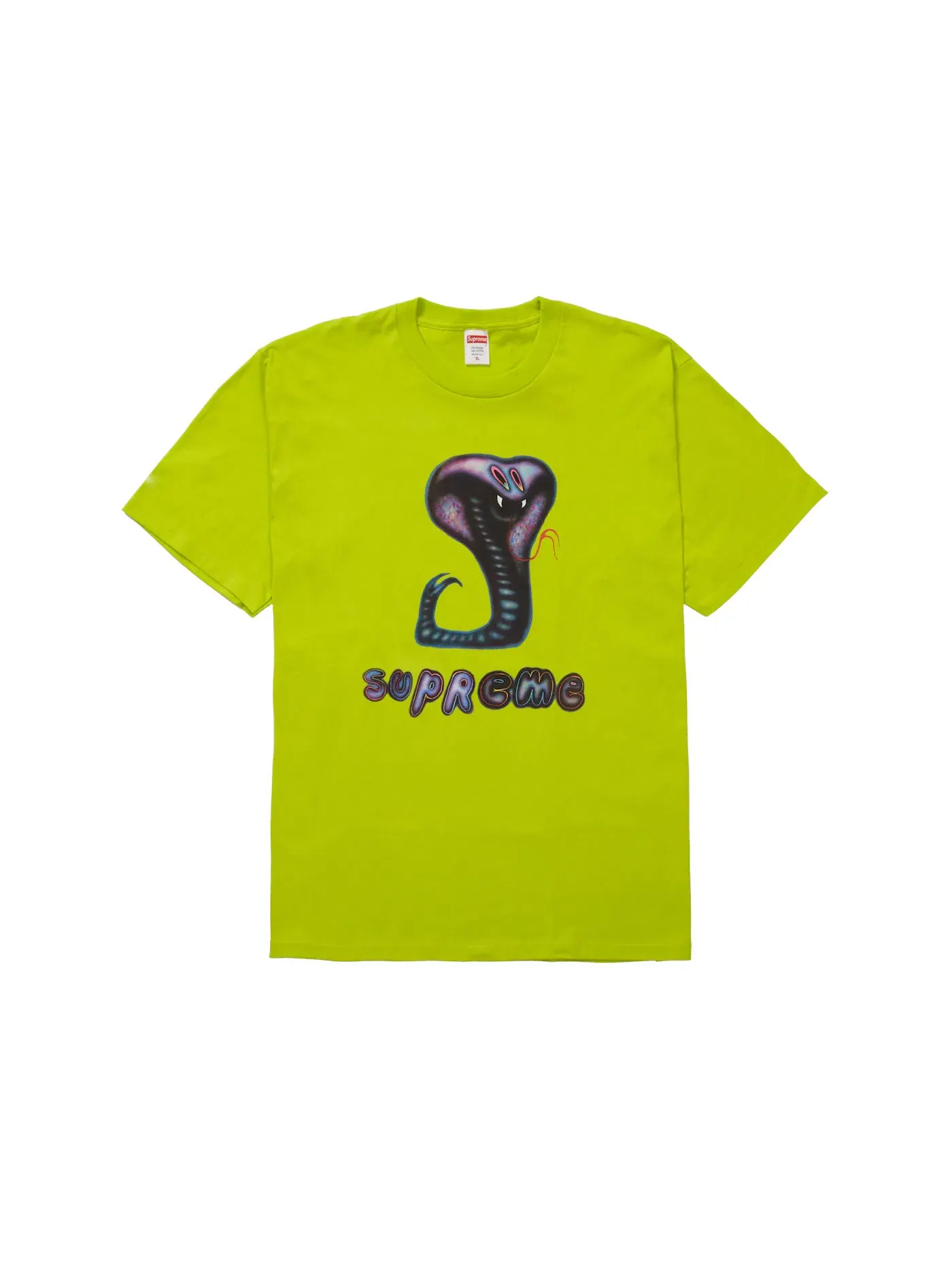 Мужская футболка с принтом Supreme Tee — изображение 1 из 1, яркий зеленый
