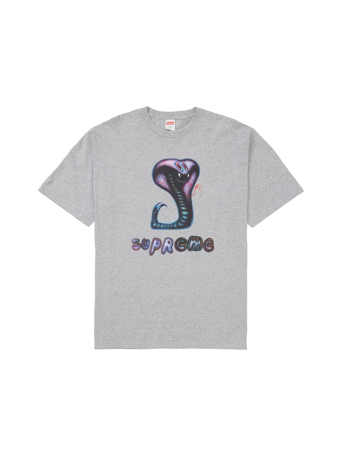 Мужская футболка с принтом Supreme Tee — изображение 1 из 1, серый