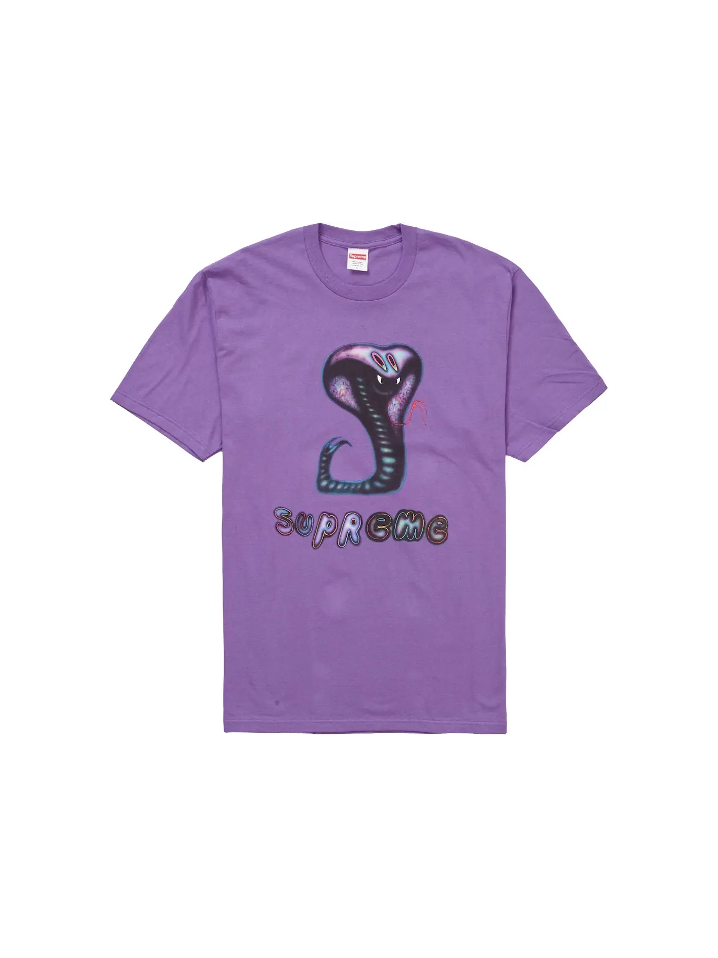 Мужская футболка с принтом Supreme Tee — изображение 1 из 1, фиолетовый