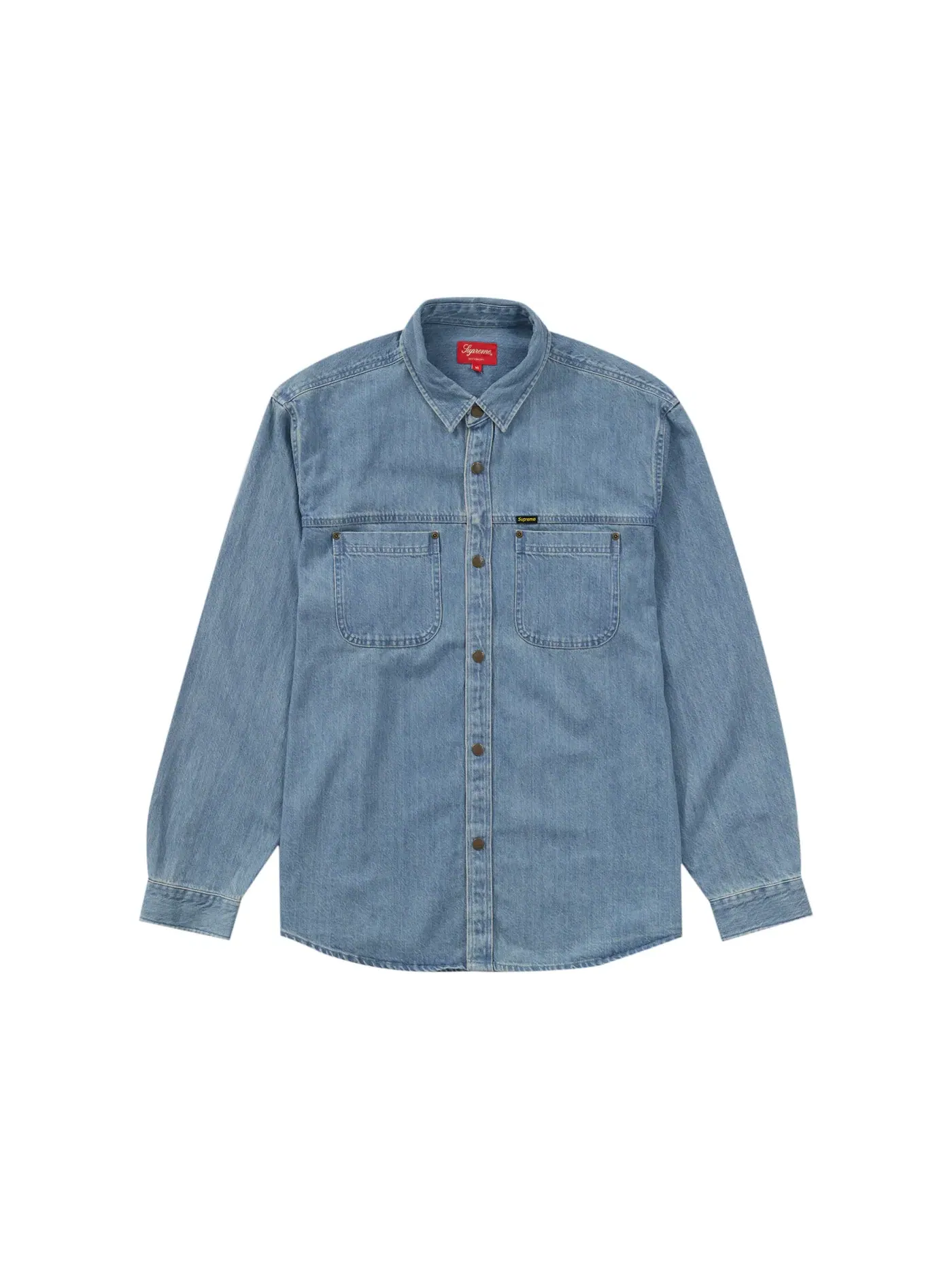 Мужская рубашка из денима Supreme Shirt — изображение 1 из 1, джинсовый синий
