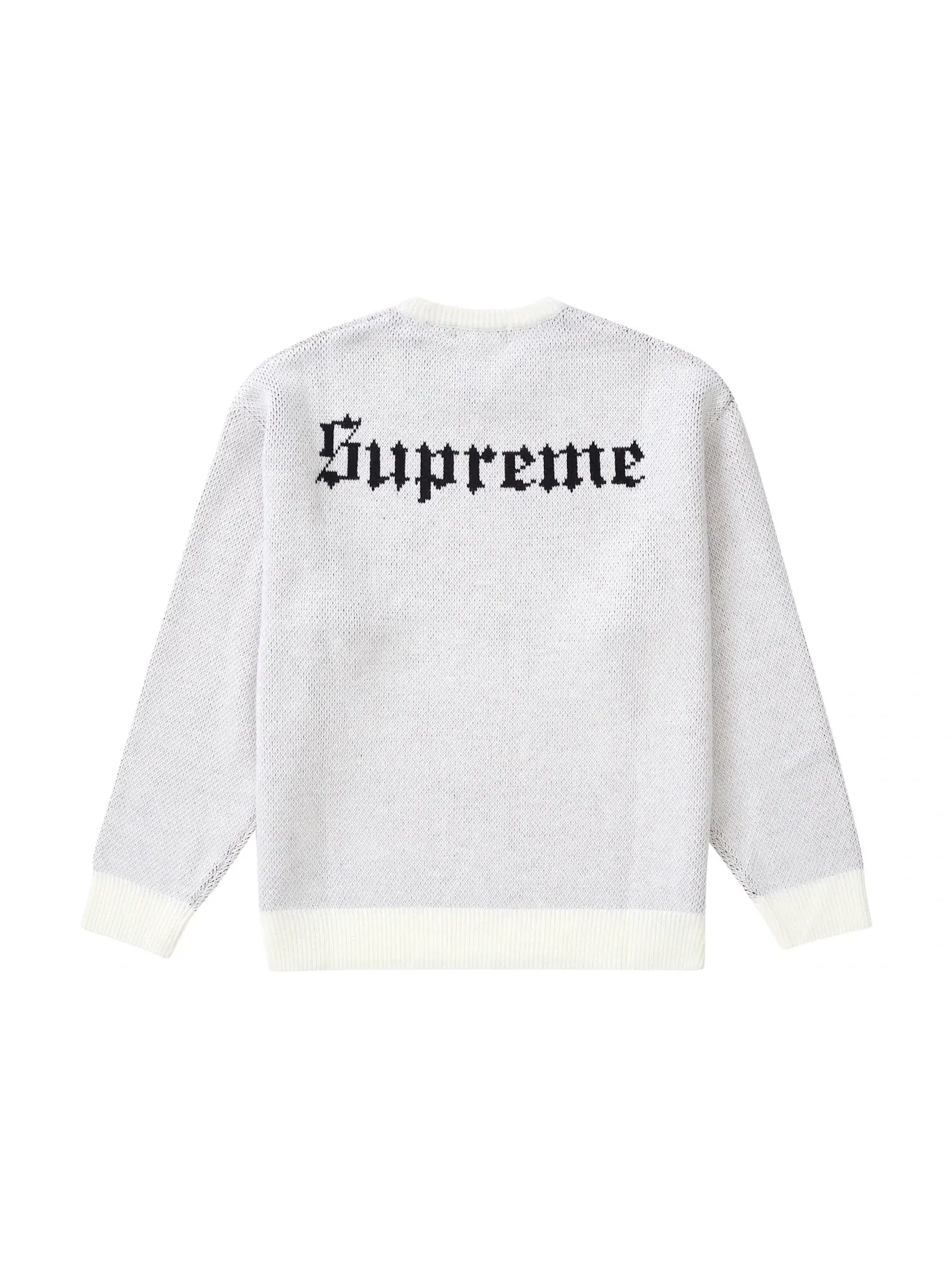 Мужской свитер белый Supreme Sweater White — изображение 2 из 2