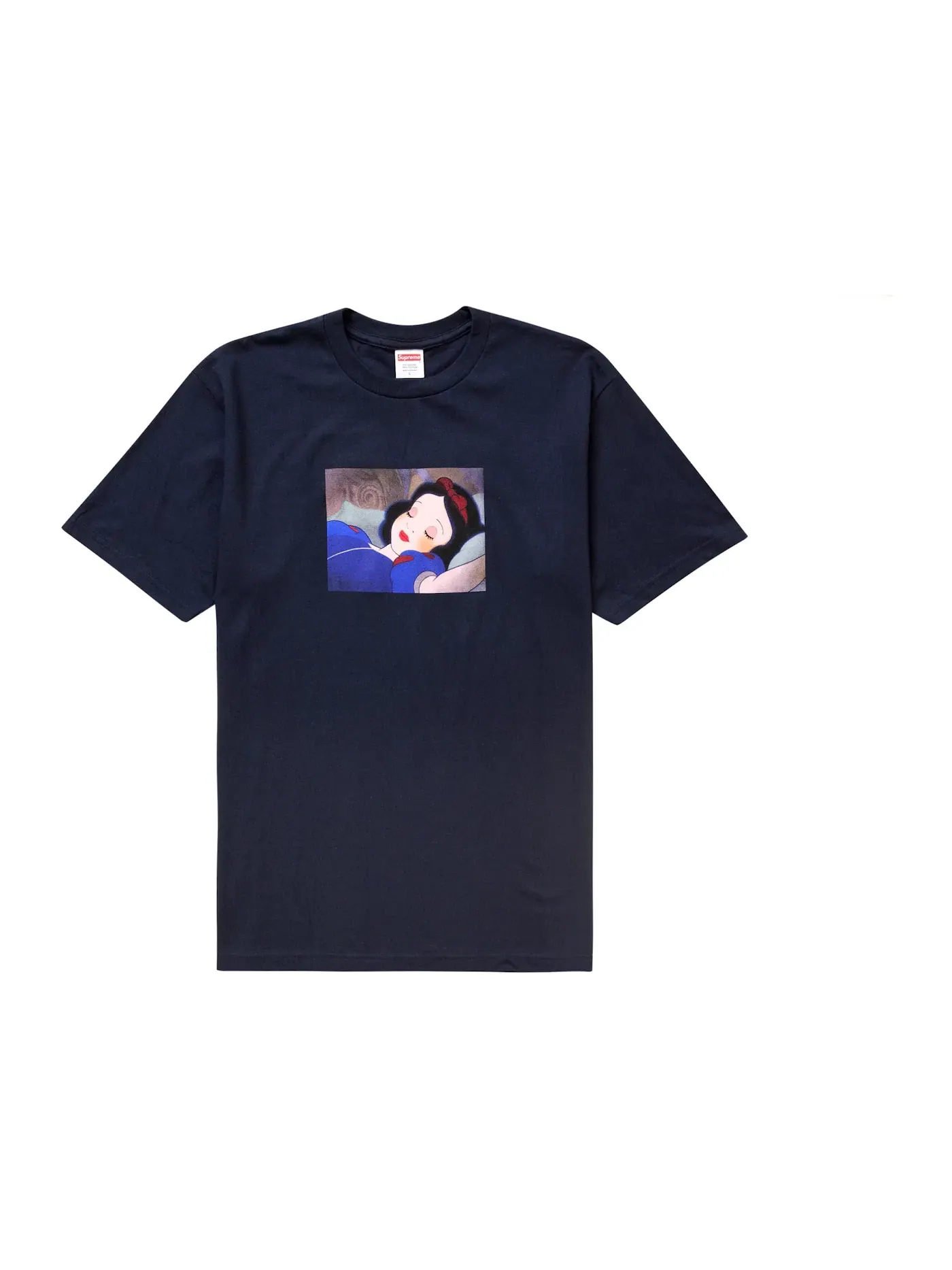 Мужская футболка с принтом Supreme Snow White Tee Supreme — изображение 1 из 2, темно-синий