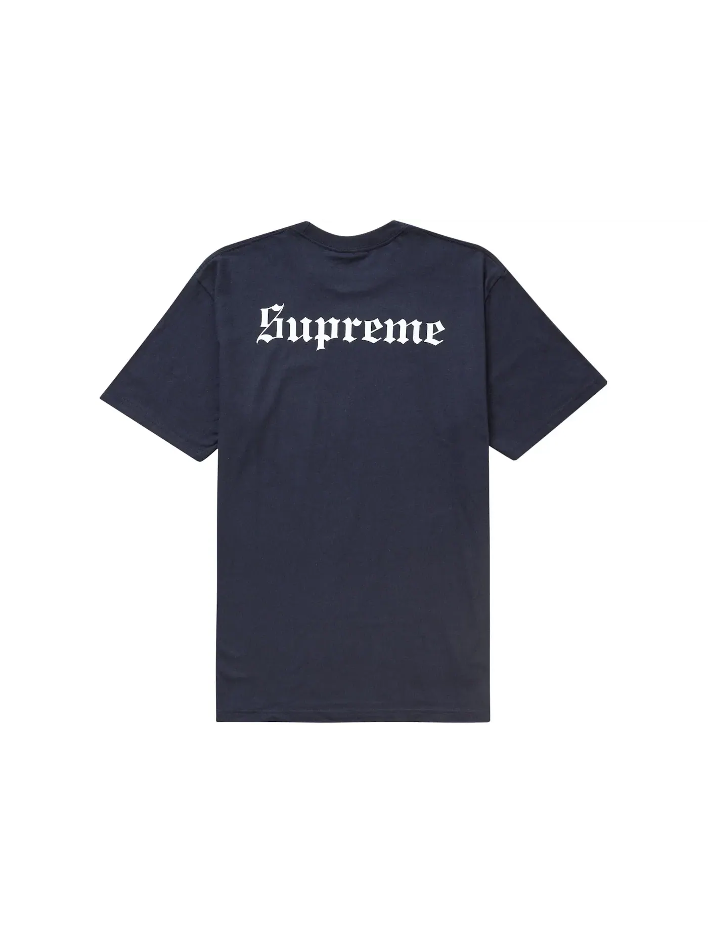 Мужская футболка с принтом Supreme Snow White Tee Supreme — изображение 2 из 2, темно-синий