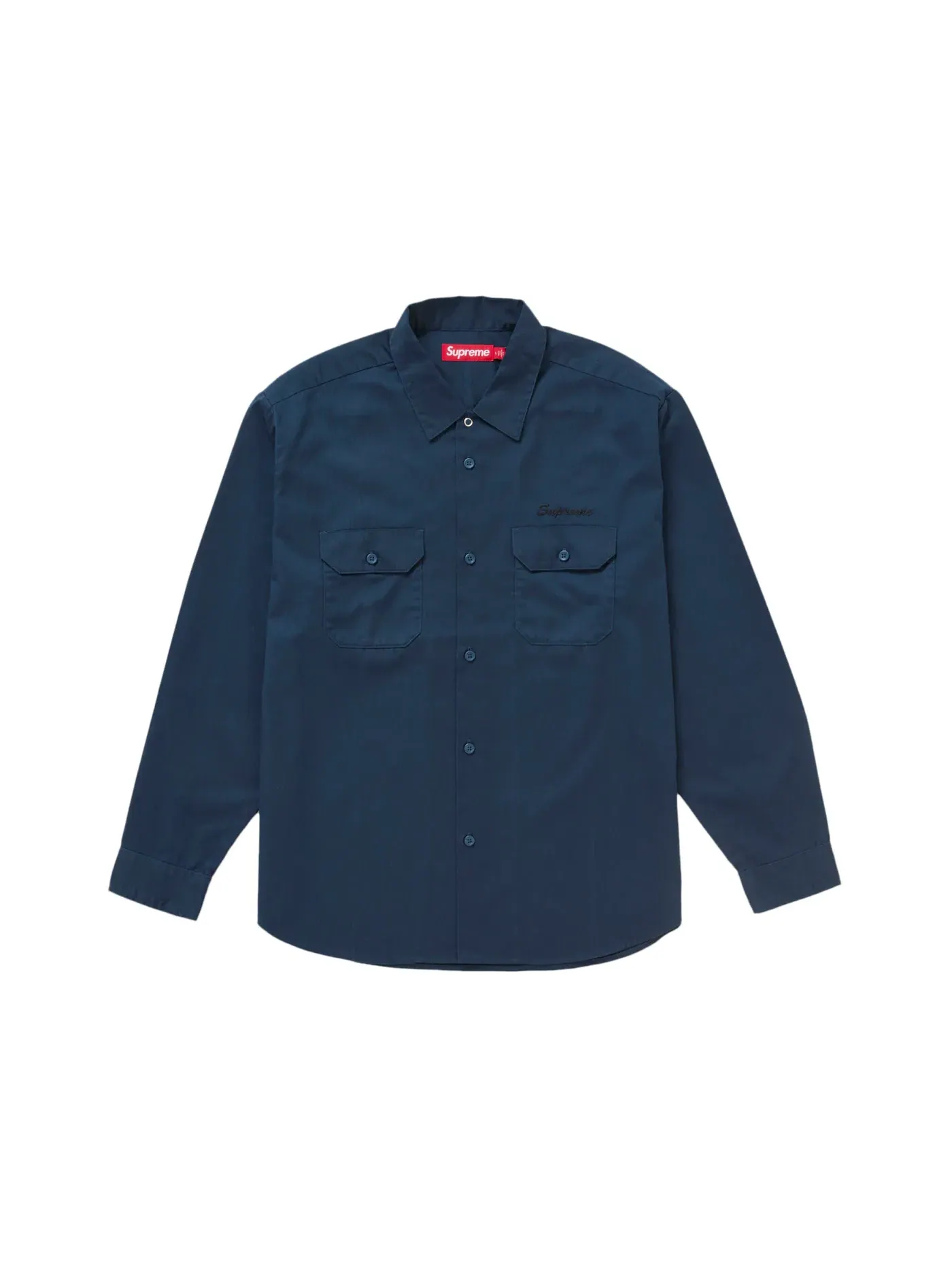 Мужская рубашка с длинным рукавом Supreme Shirt — изображение 2 из 2, светлый темно-синий