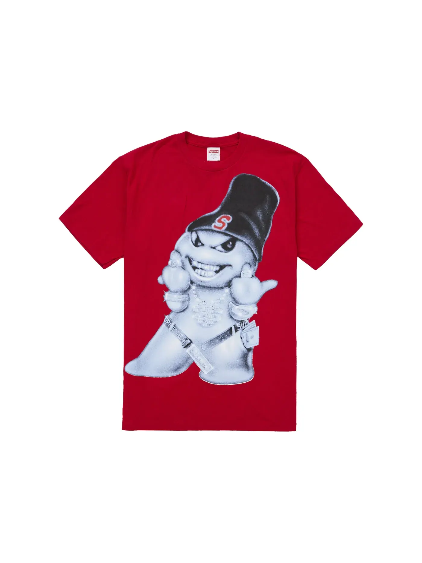 Мужская футболка с принтом Supreme Tee — изображение 1 из 2, красный