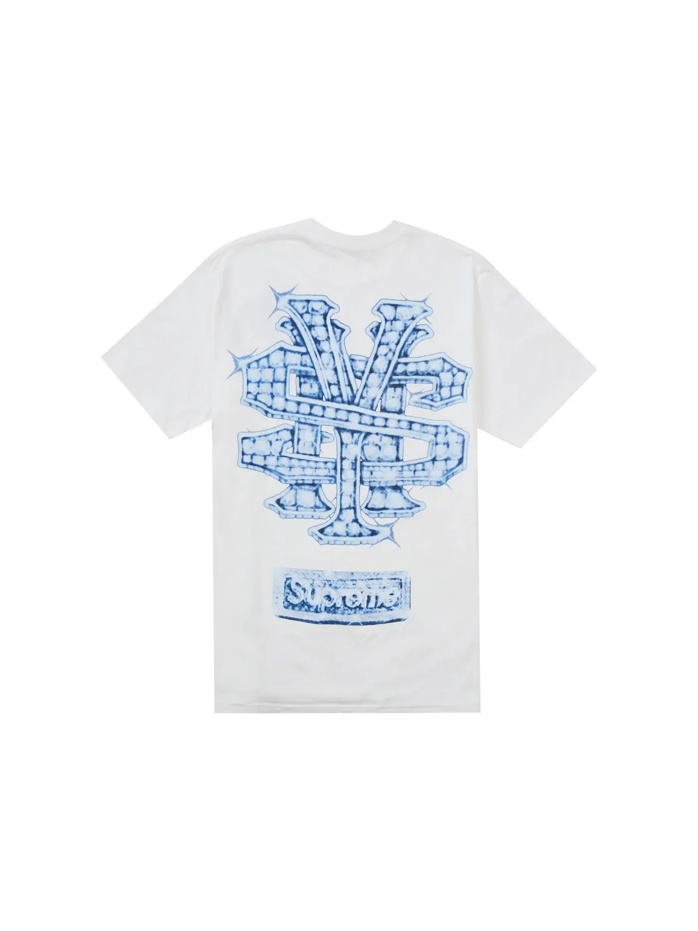 Мужская футболка с принтом Supreme Tee — изображение 2 из 2, белый