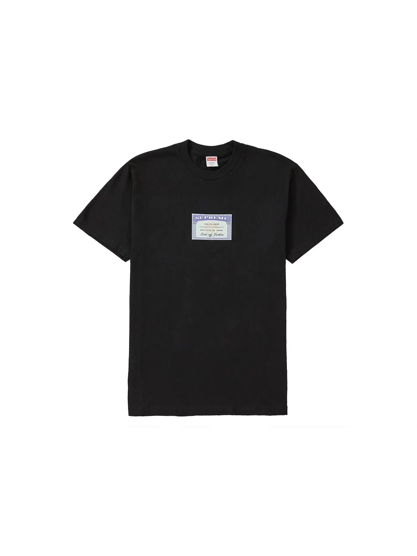 Мужская футболка с принтом Social Tee Supreme — изображение 1 из 1, черный