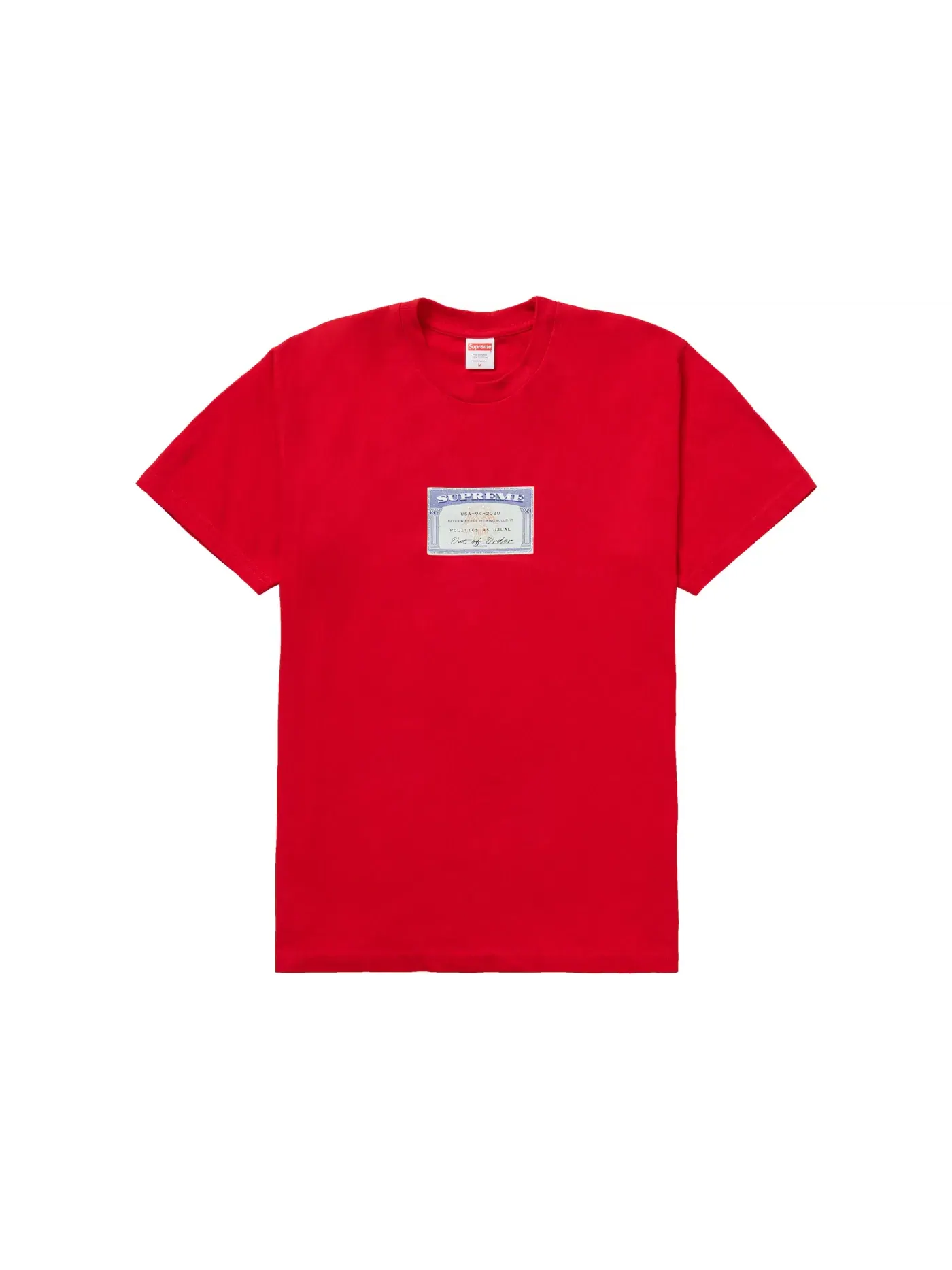 Мужская футболка с принтом Supreme Tee — изображение 1 из 1, красный
