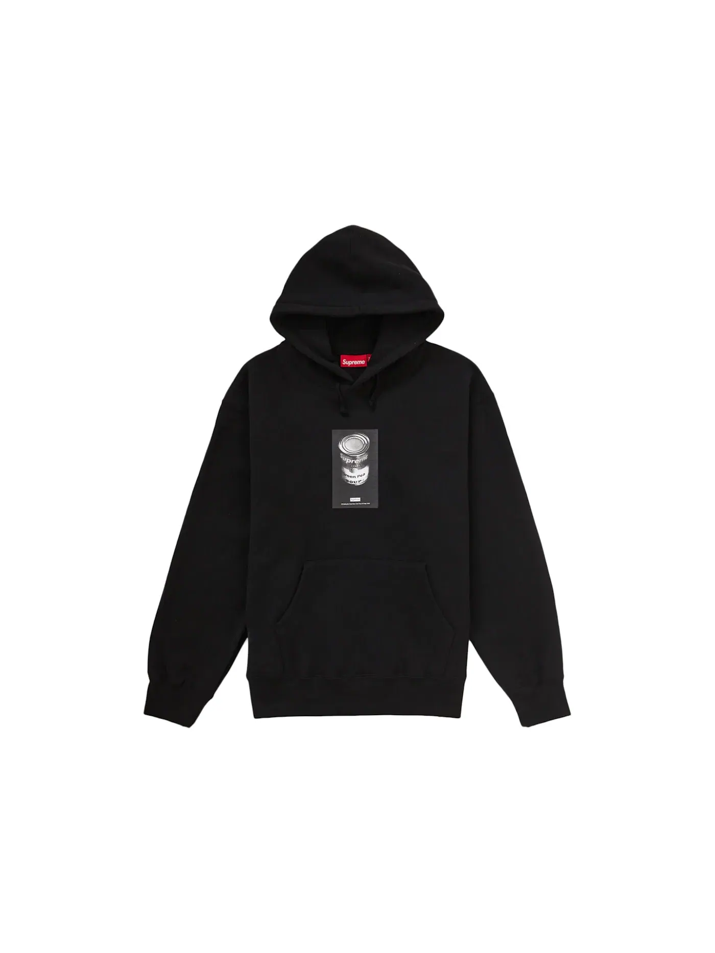 Мужской худи с принтом Supreme Soup Can Hooded Sweatshirt Supreme — изображение 1 из 1, черный
