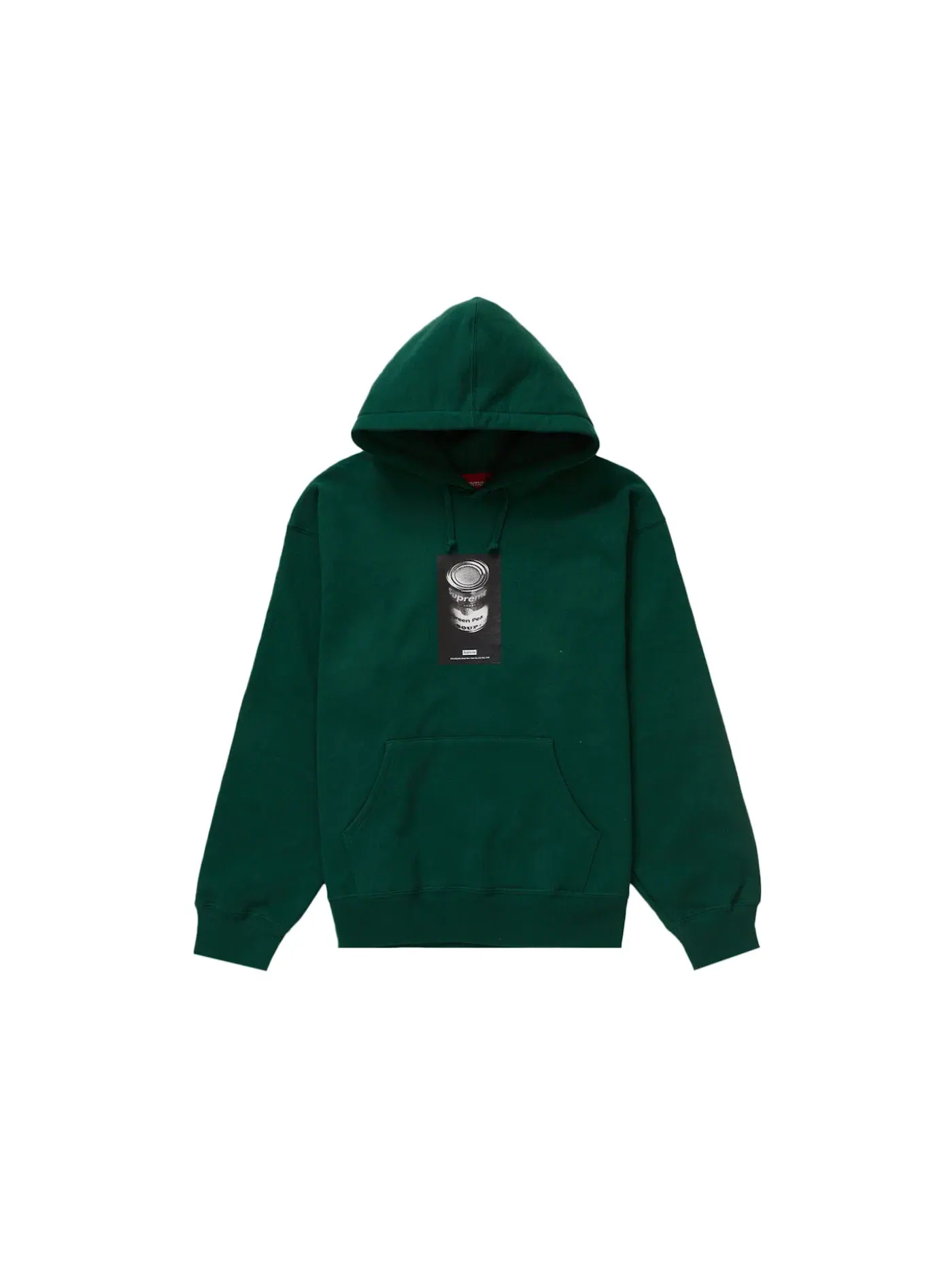 Мужская худи с принтом Supreme Sweatshirt — изображение 1 из 1, темный зеленый