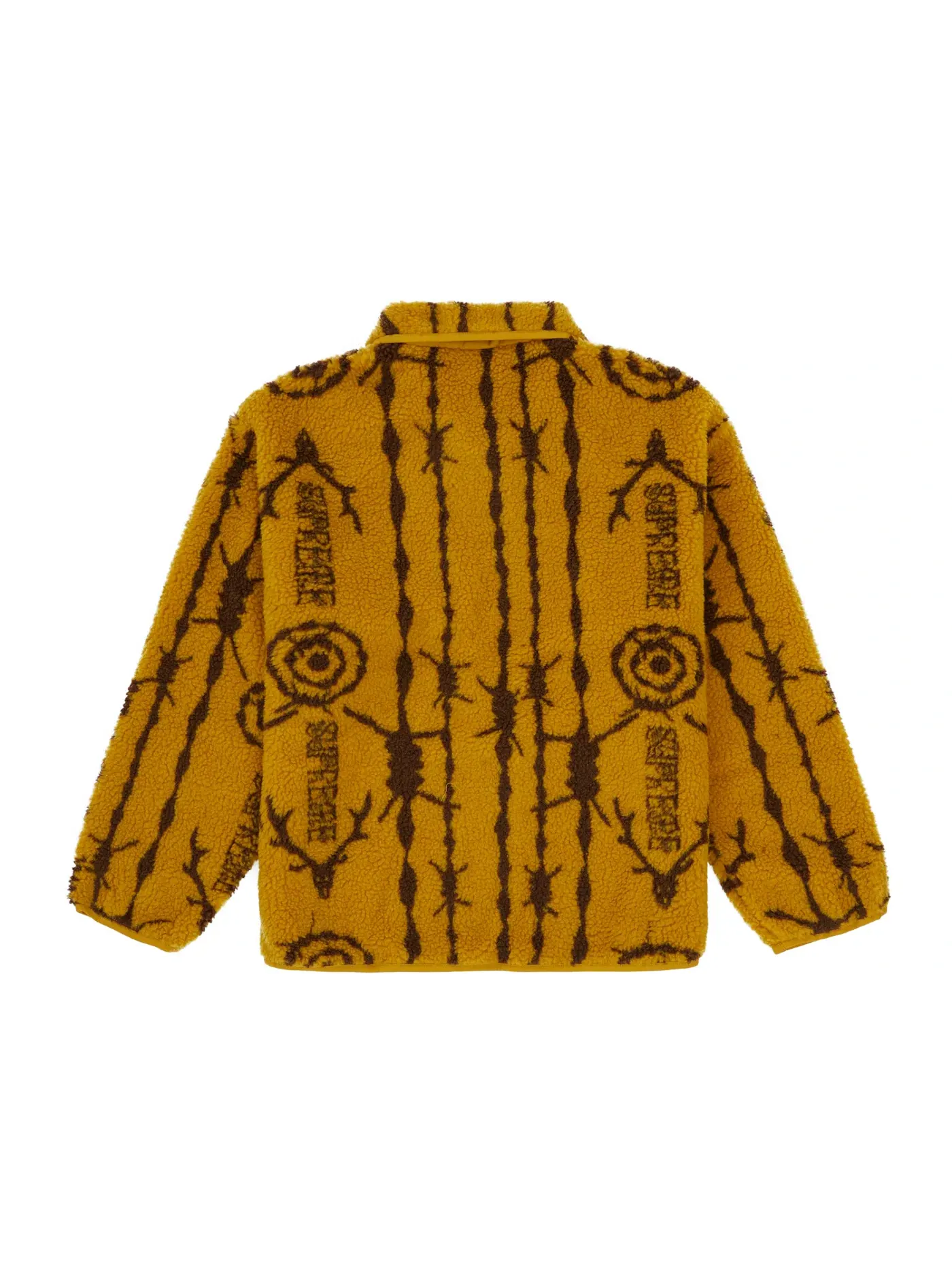 Мужская куртка-флис с принтом Supreme SOUTH2 WEST8 Jacket — изображение 2 из 2, желтый