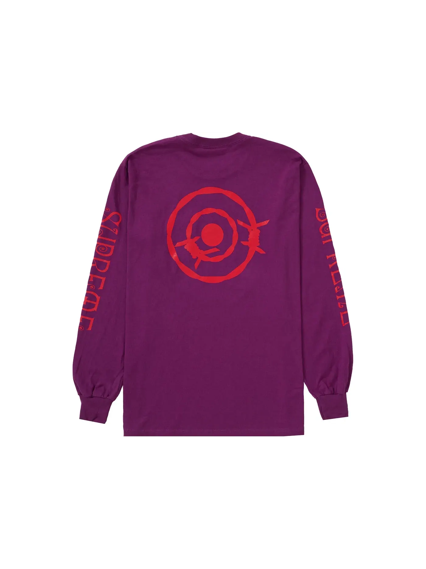 Мужская футболка с длинным рукавом Supreme SOUTH2 WEST8 L/S Pocket Tee — изображение 2 из 2, фиолетовый