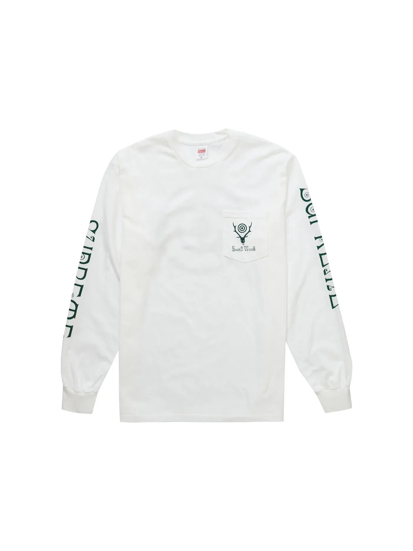 Мужская футболка с длинным рукавом Supreme L/S Pocket Tee — изображение 1 из 2, белый