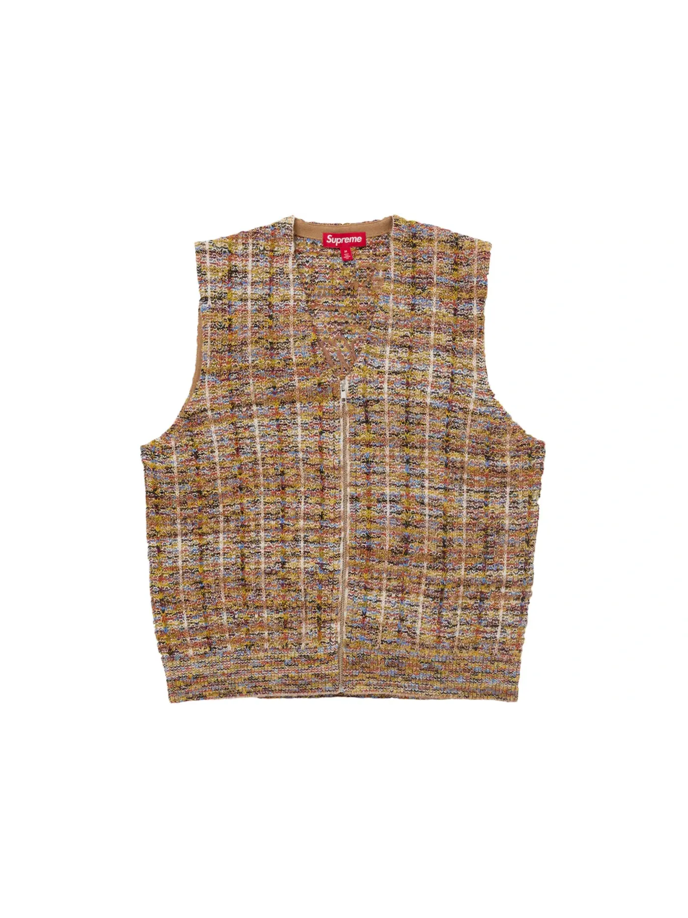 Мужской жилет с принтом Supreme Vest — изображение 1 из 1, бежевый