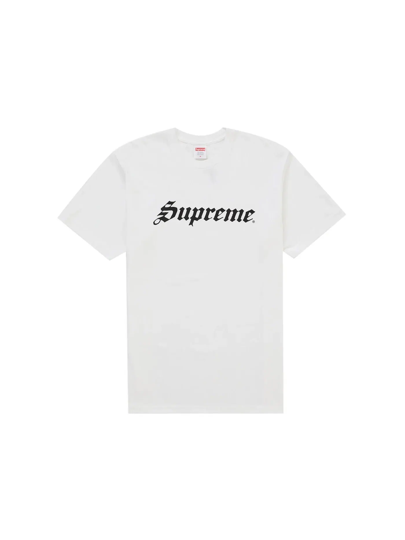 Мужская футболка с принтом Supreme — изображение 1 из 1, белый