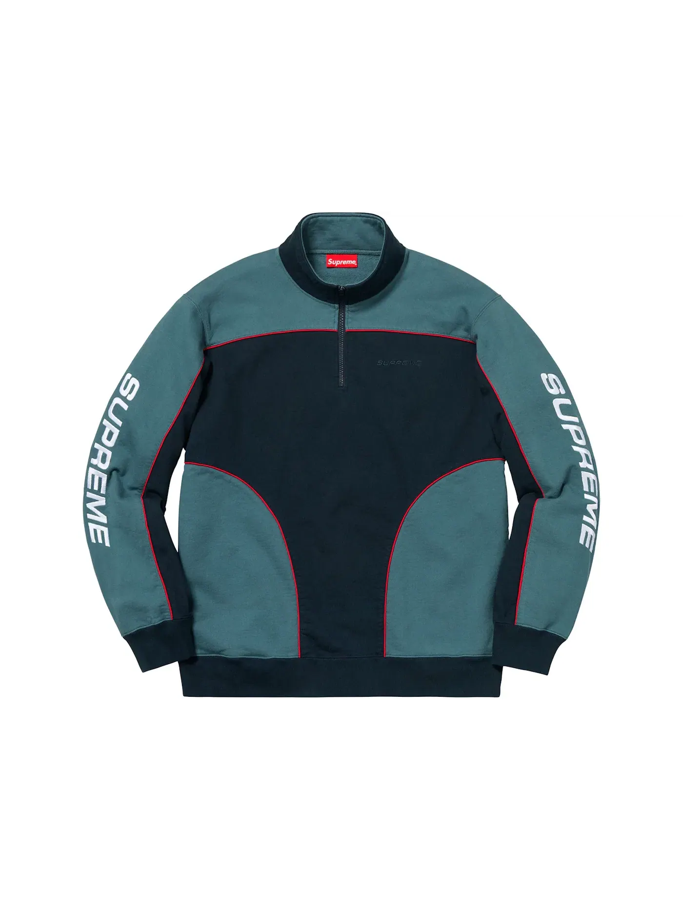 Мужской свитшот на молнии Supreme Half Zip — изображение 1 из 1, темно-синий/темный