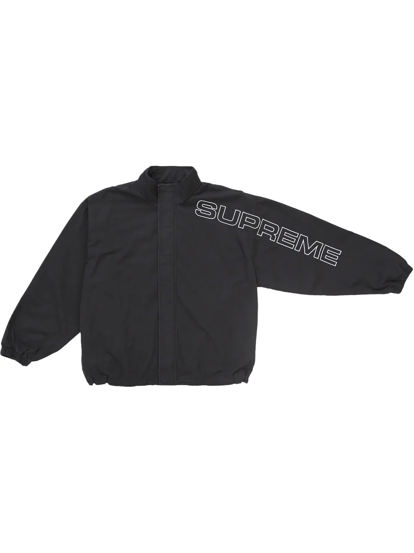 Мужская куртка из рипстопа с вышивкой Supreme — изображение 2 из 3, черный
