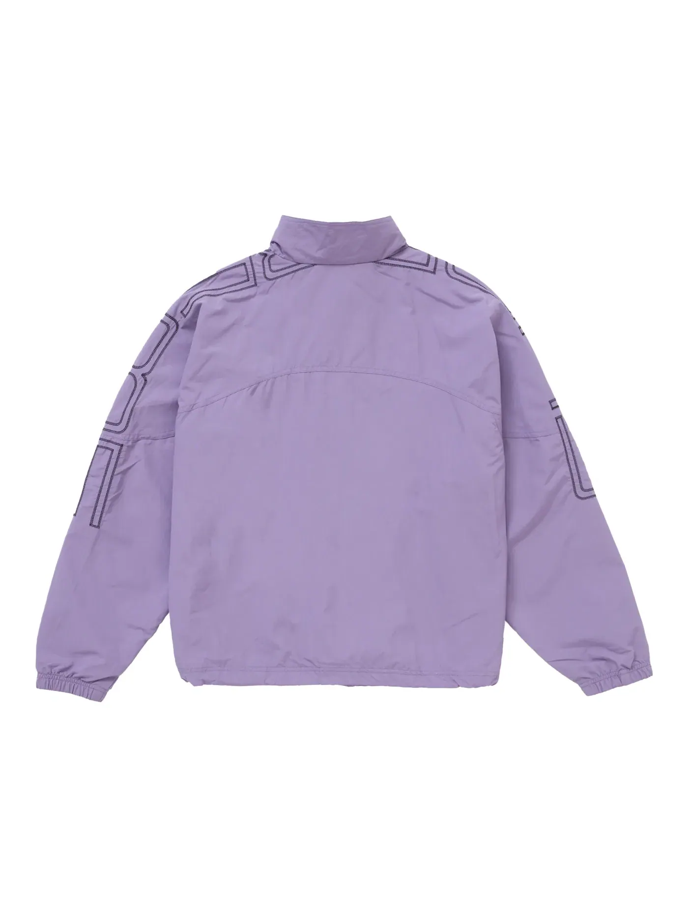 Мужская куртка с вышивкой Supreme Spellout Embroidered Track Jacket SS25 — изображение 3 из 3, фиолетовый