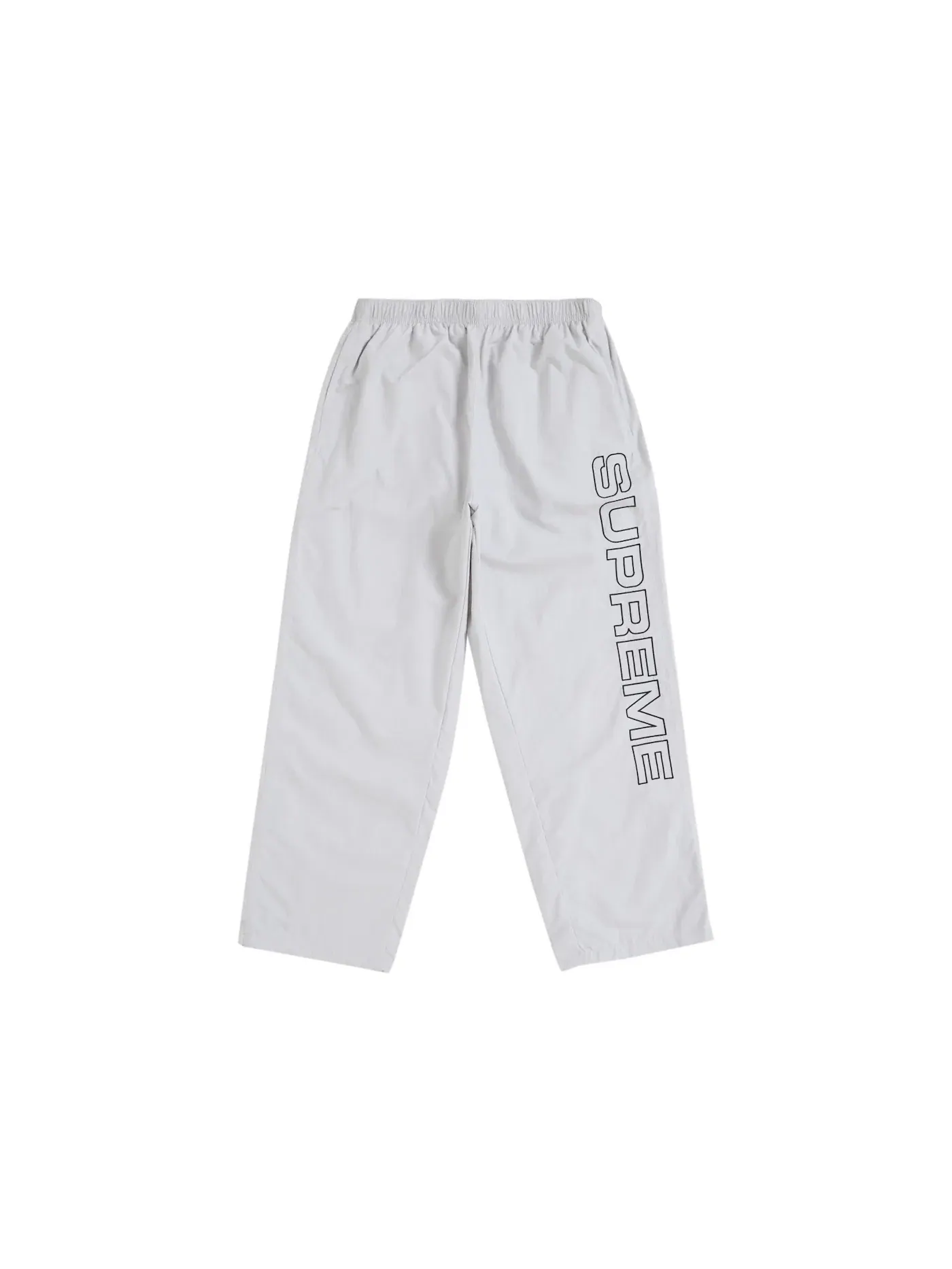 Мужские спортивные штаны с вышивкой Supreme Spellout Embroidery — изображение 1 из 2, серый