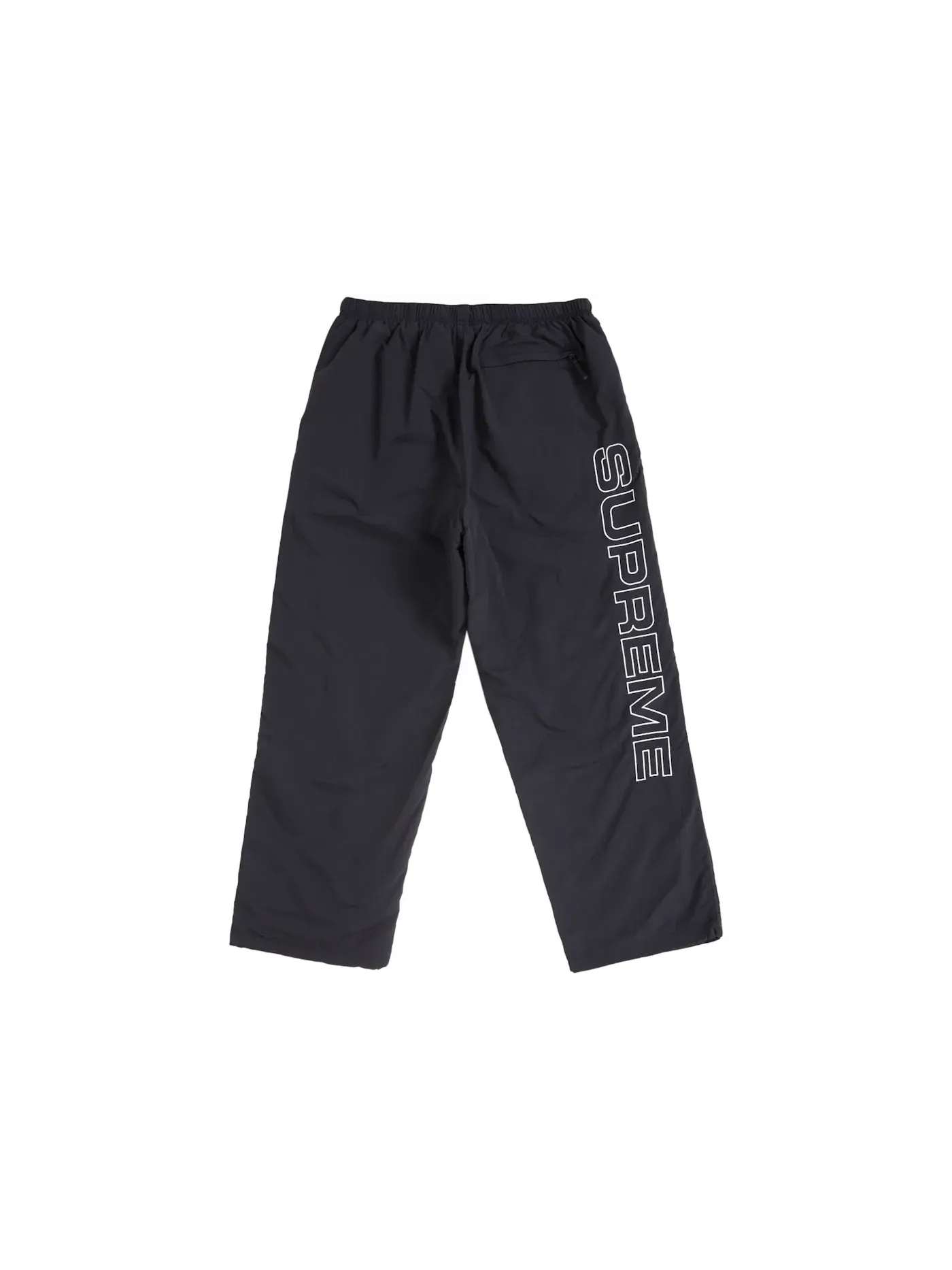 Мужские спортивные штаны с вышивкой Supreme Spellout Embroidered Track Pant (FW24) Supreme — изображение 2 из 2, черный