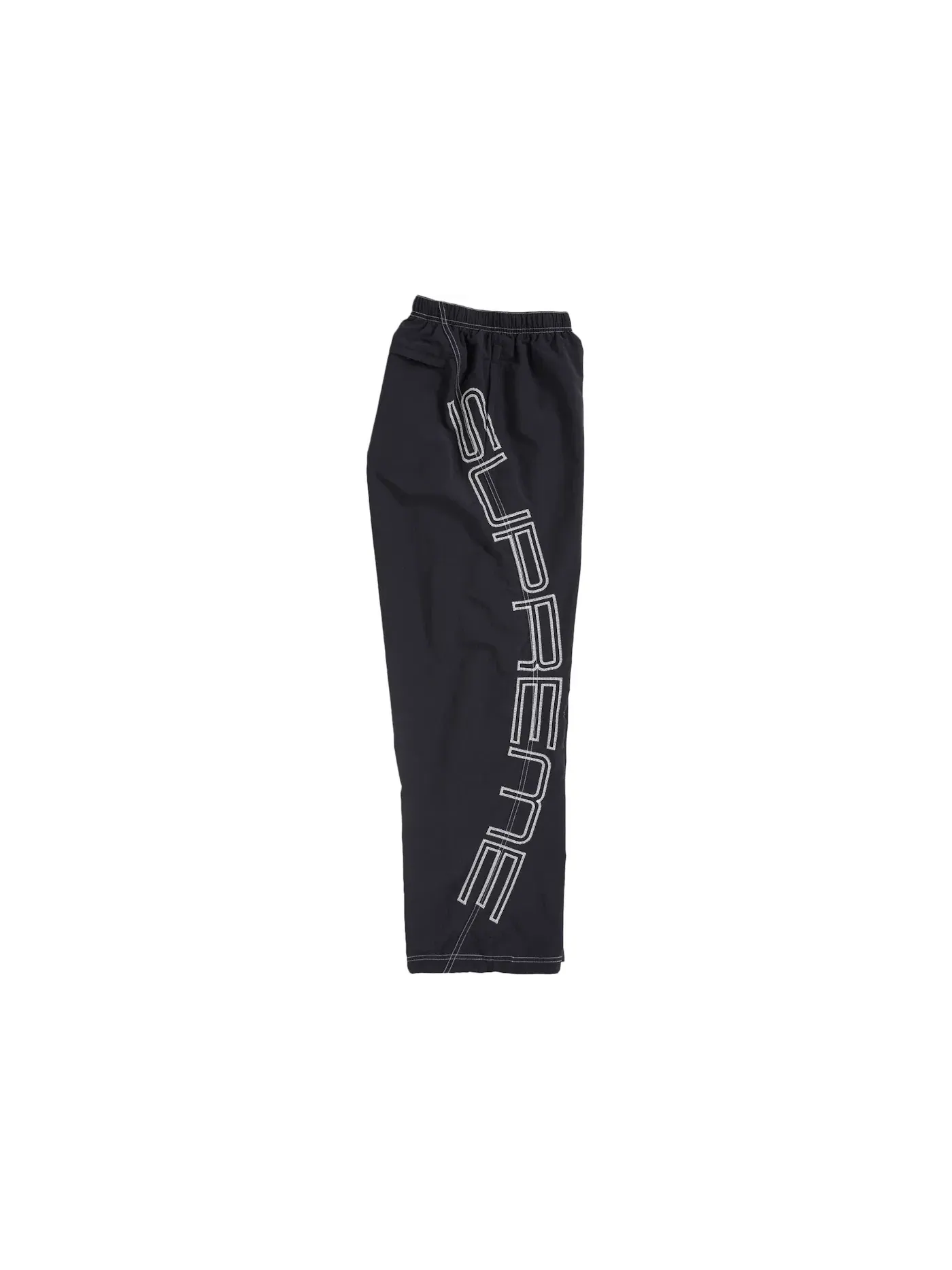 Мужские спортивные штаны с вышивкой Supreme Spellout Embroidered Track Pant Supreme — изображение 2 из 3, черный