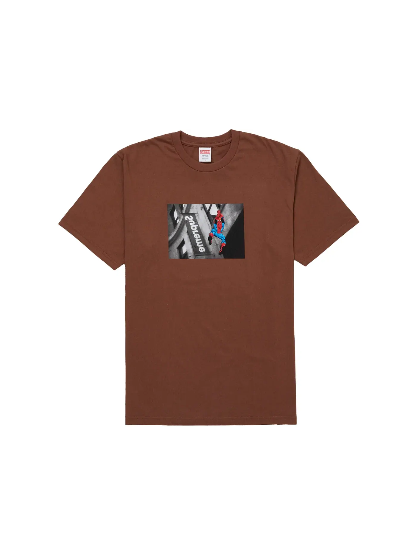 Мужская футболка с принтом Tee Supreme — изображение 1 из 1, коричневый
