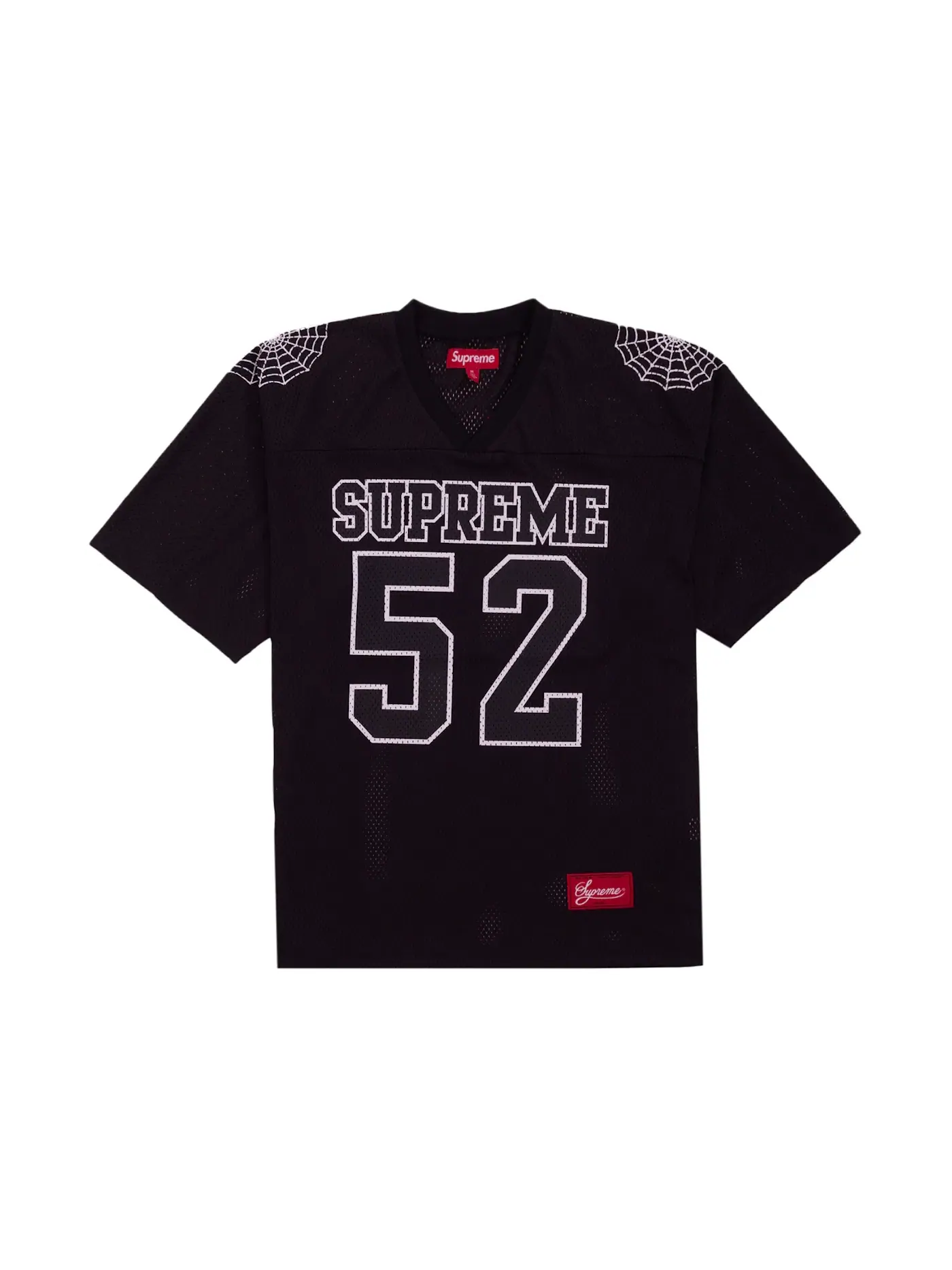 Мужская футбольная джерси с паутиной Supreme, Jersey Supreme — изображение 1 из 2, черный