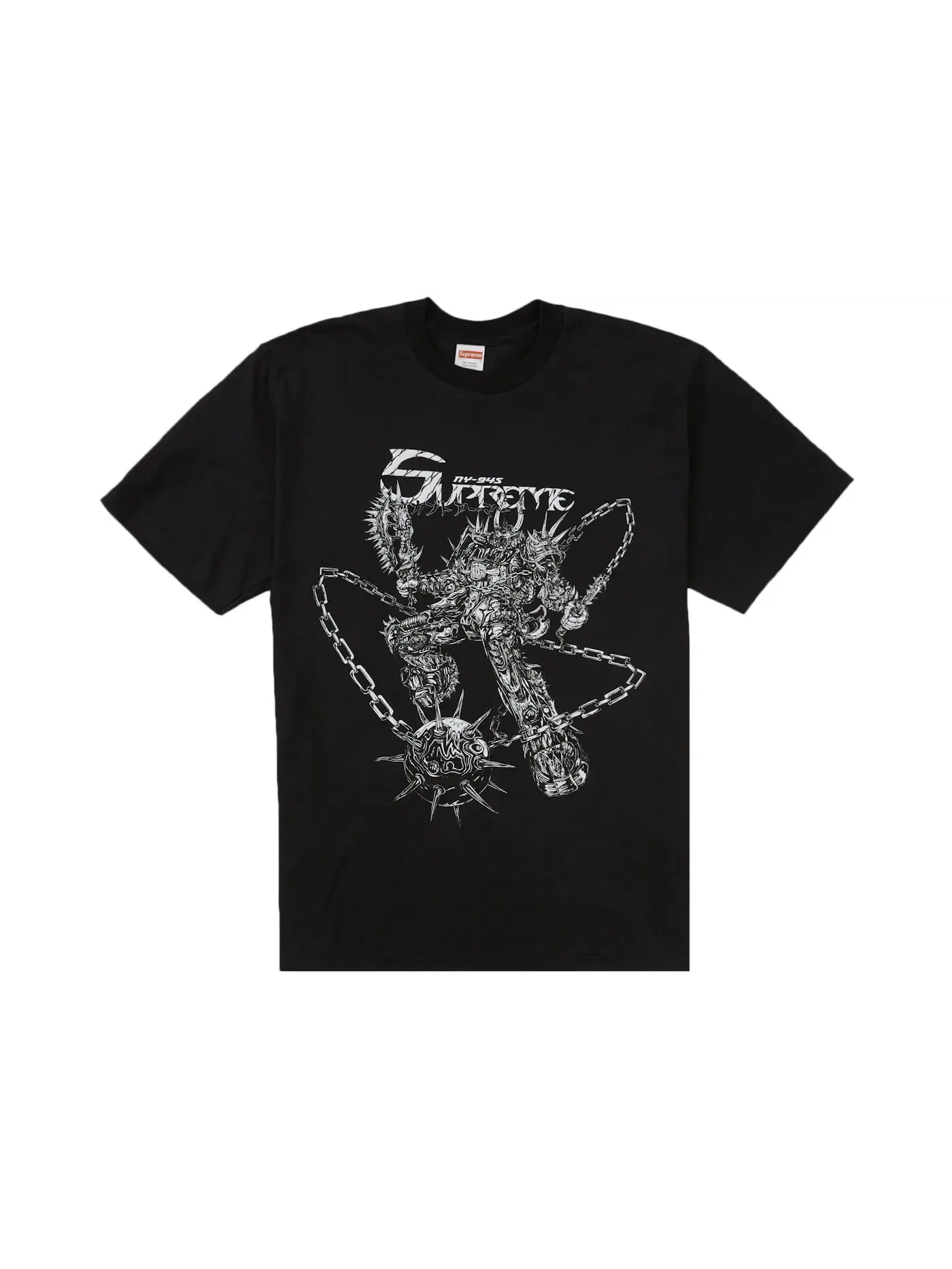 Мужская футболка с принтом Supreme Spikes Tee Supreme — изображение 1 из 1, черный